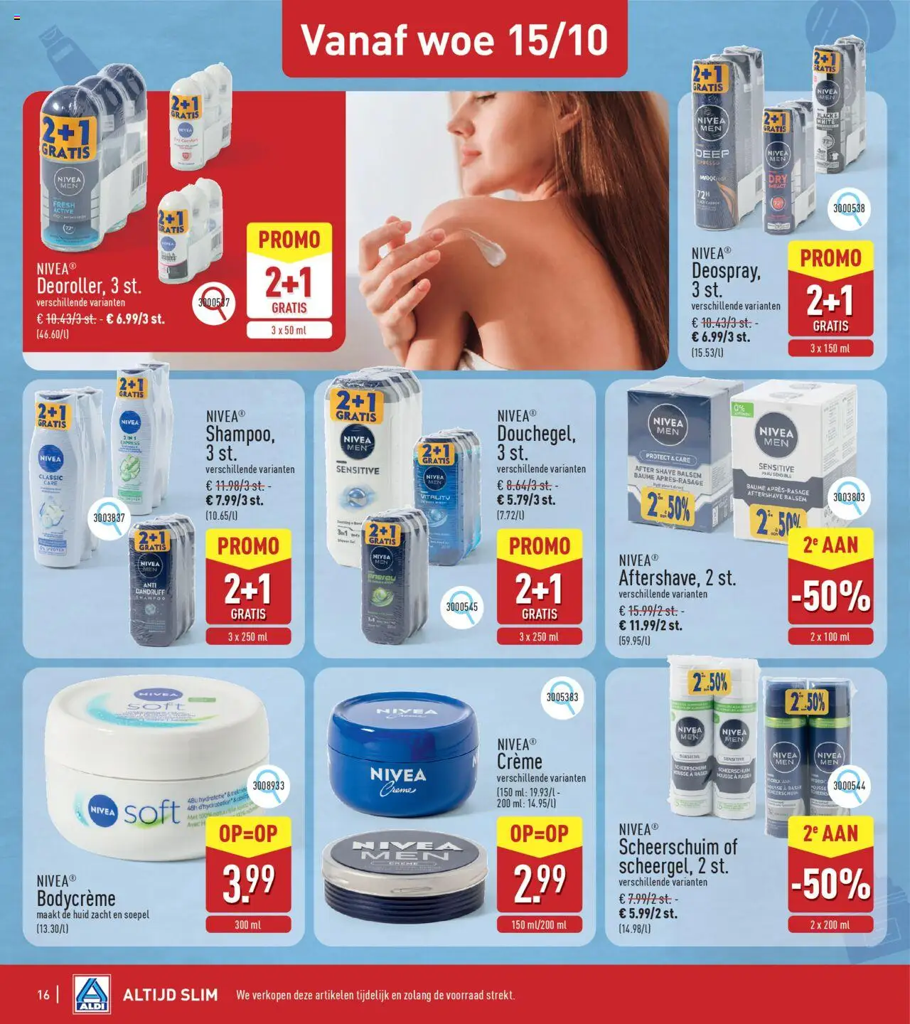 {H1} | Pagina: 16 | Producten: Shampoo, Crème, Scheerschuim