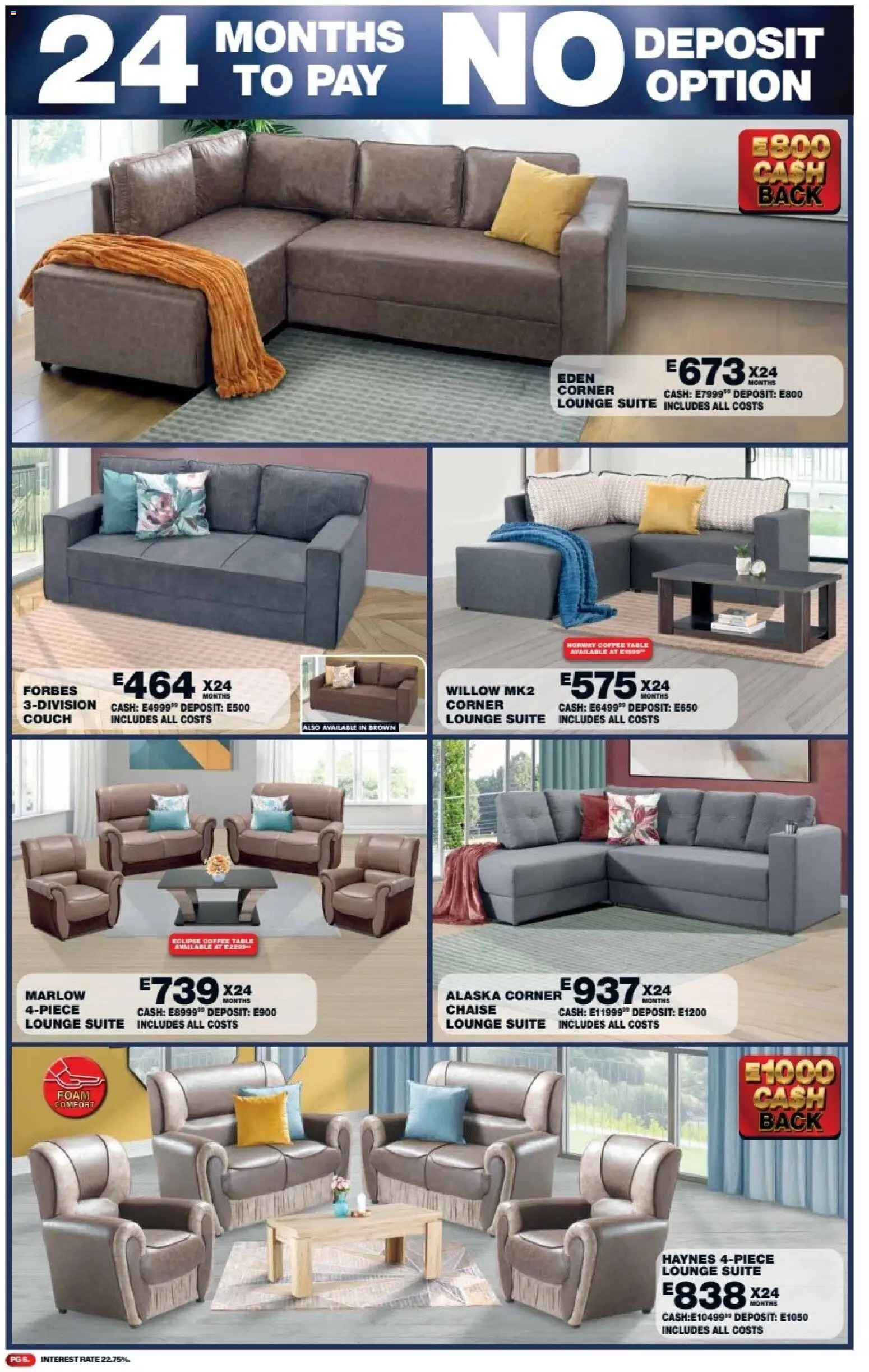 New Lewis Stores catalogue – valid from 11.05.2026 | Page: 6 | Products: Coffee table, Table, Lounge suite, Coffee