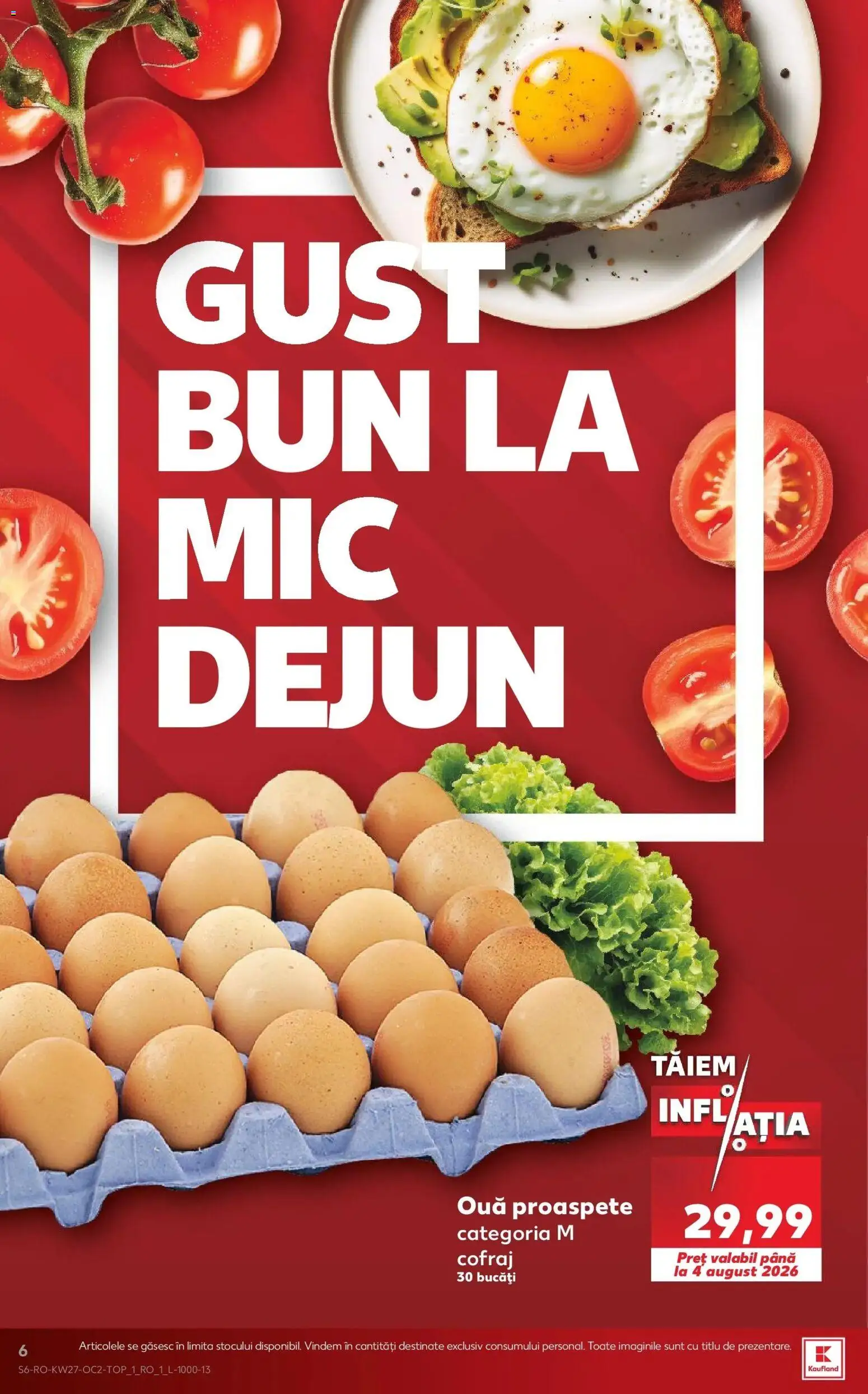 Noul catalog Kaufland – valabil de la 01.07.2026 | Pagină: 6 | Produse: Ouă