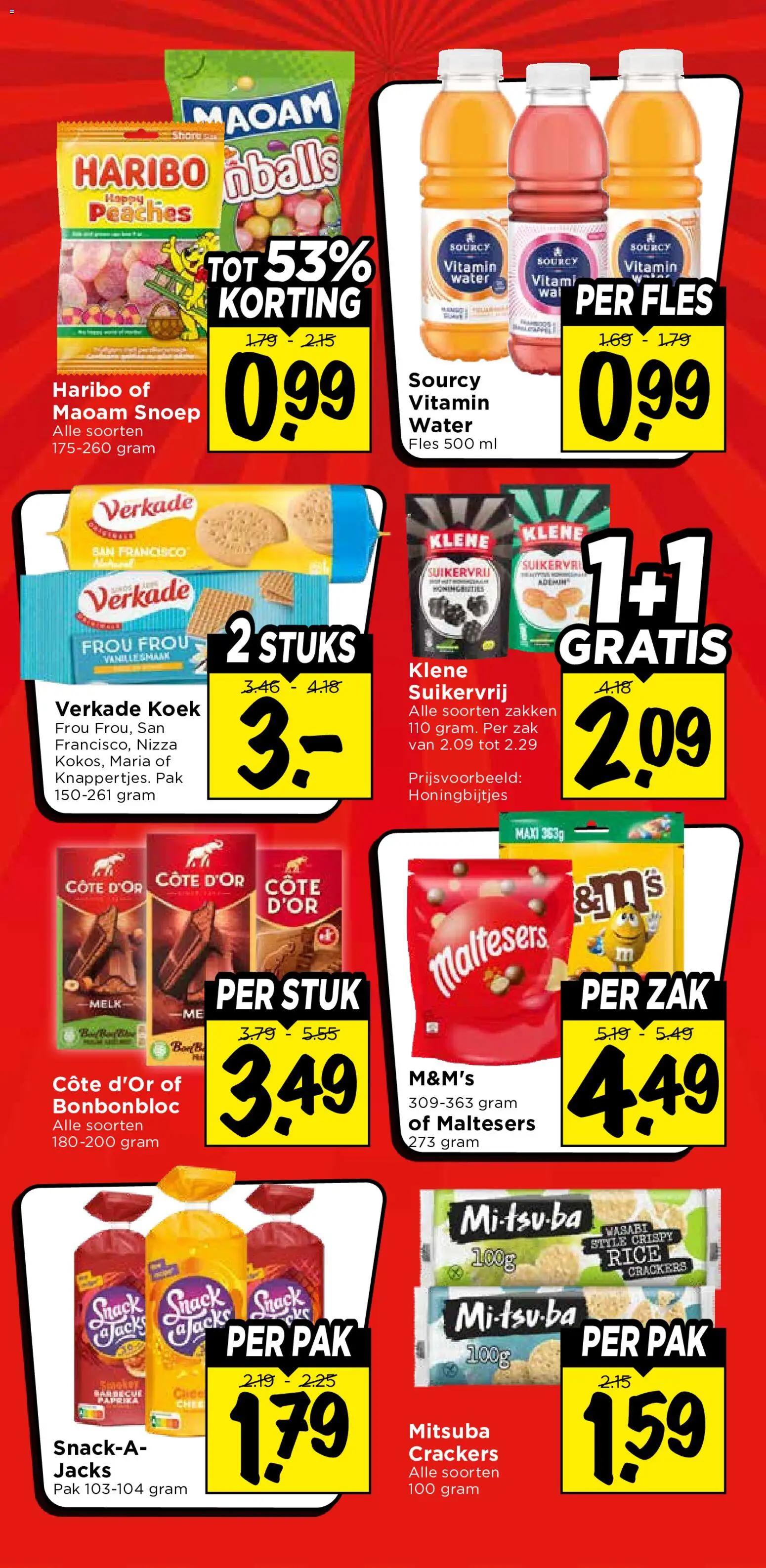 {H1} | Pagina: 33 | Producten: Snacks, Snoep, Melk, Zak