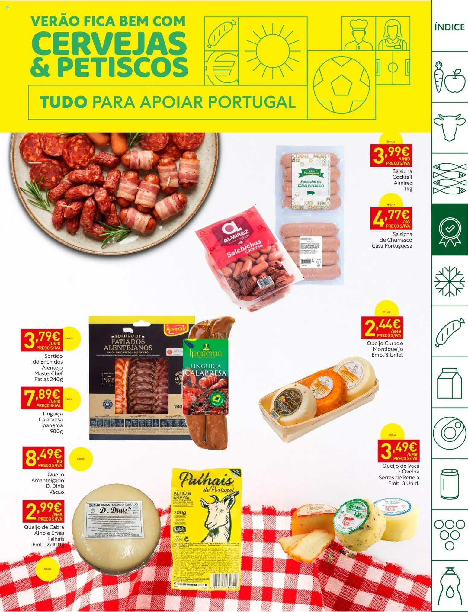 Recheio Horeca Madeira │ válido de 16.06.2026 | Página: 9 | Produtos: Salsicha, Linguiça, Queijo