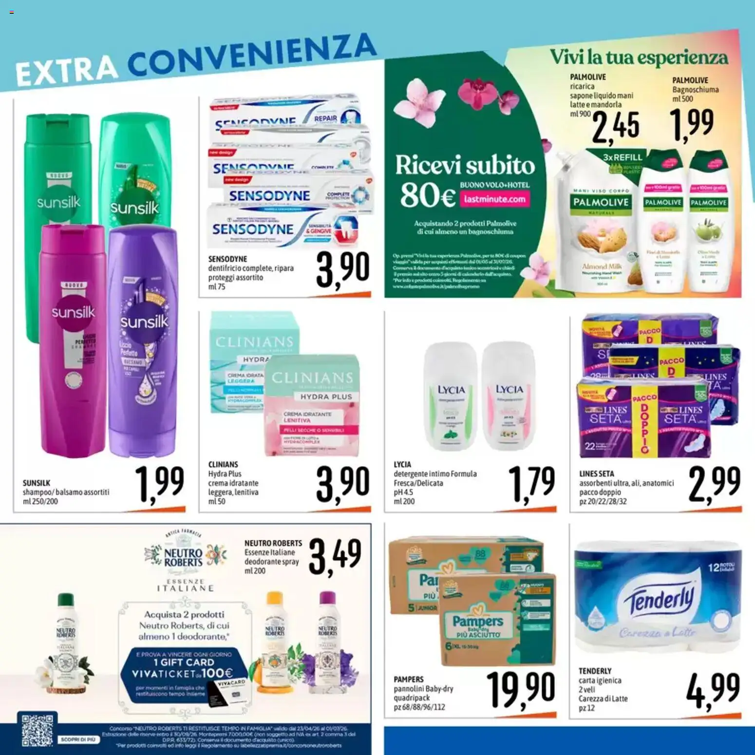 Volantino Emisfero del 28.05.2026 | Pagina: 19 | Prodotti: Balsamo, Deodorante, Detergente, Pampers