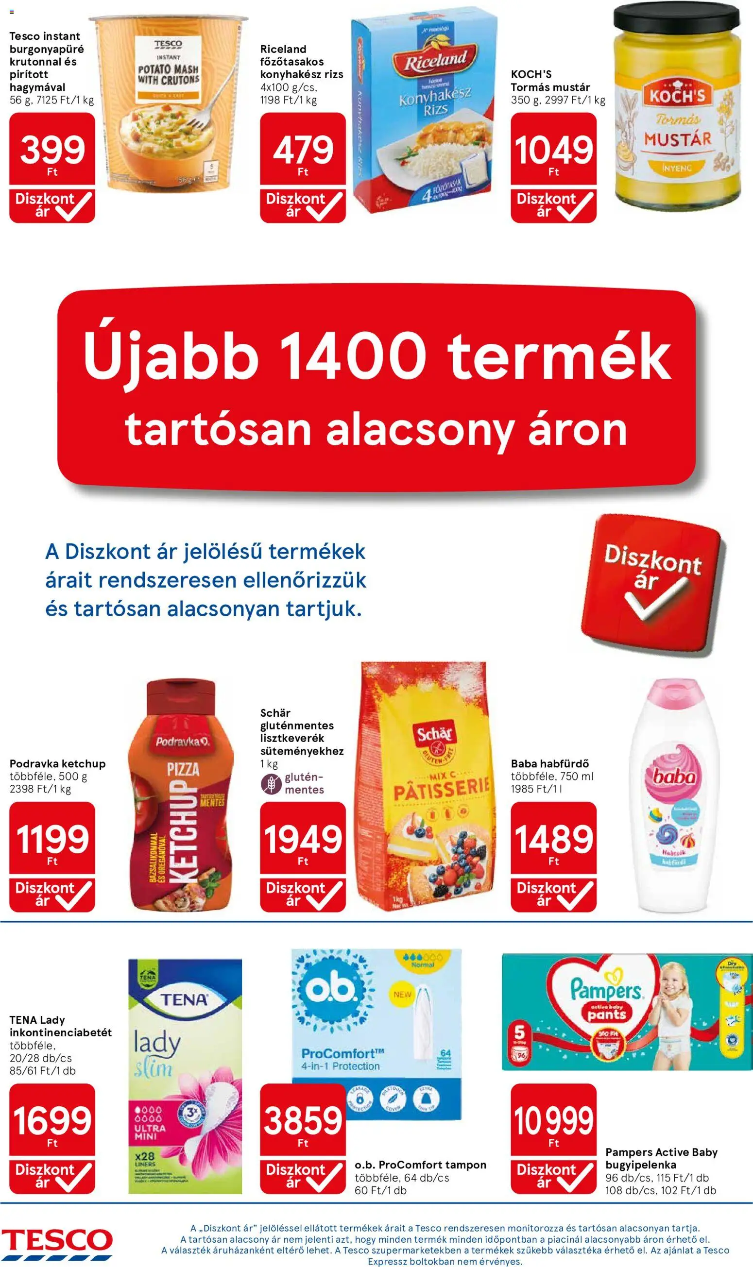 Tesco akciós ujság - amely érvényes a következő dátumtól: 2026.08.06. | Oldal: 16 | Termékek: Habfürdő, Pizza, Rizs, Gluténmentes
