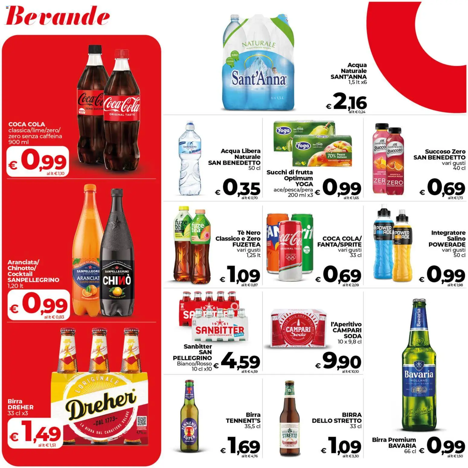 Volantino COOP del 07.04.2026 | Pagina: 20 | Prodotti: Succo, Birra, Acqua, Coca Cola