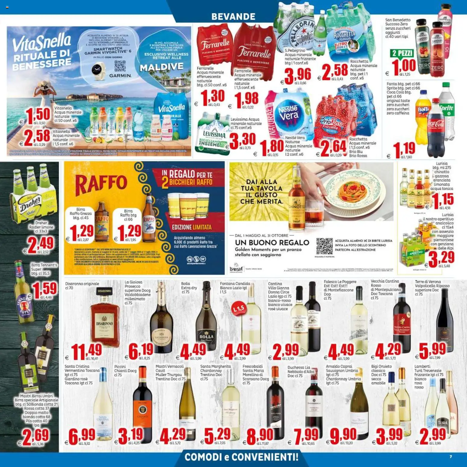 Volantino Elite Supermercati del 08.05.2026 | Pagina: 7 | Prodotti: Chinotto, Acqua tonica, Limonata, Acqua