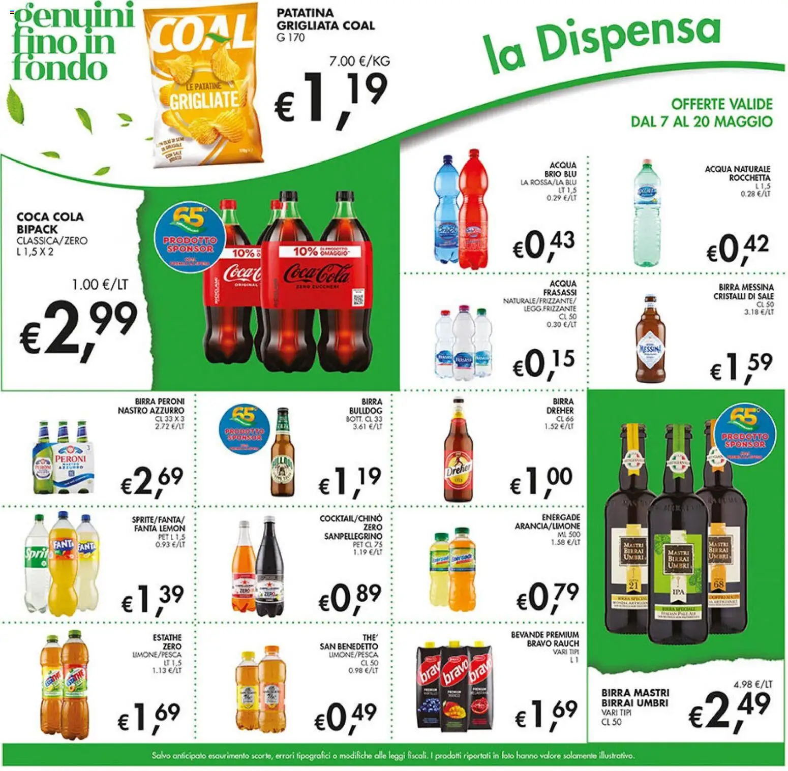 Volantino Coal del 07.05.2026 | Pagina: 17 | Prodotti: Birra, Sale, Acqua naturale, Coca Cola