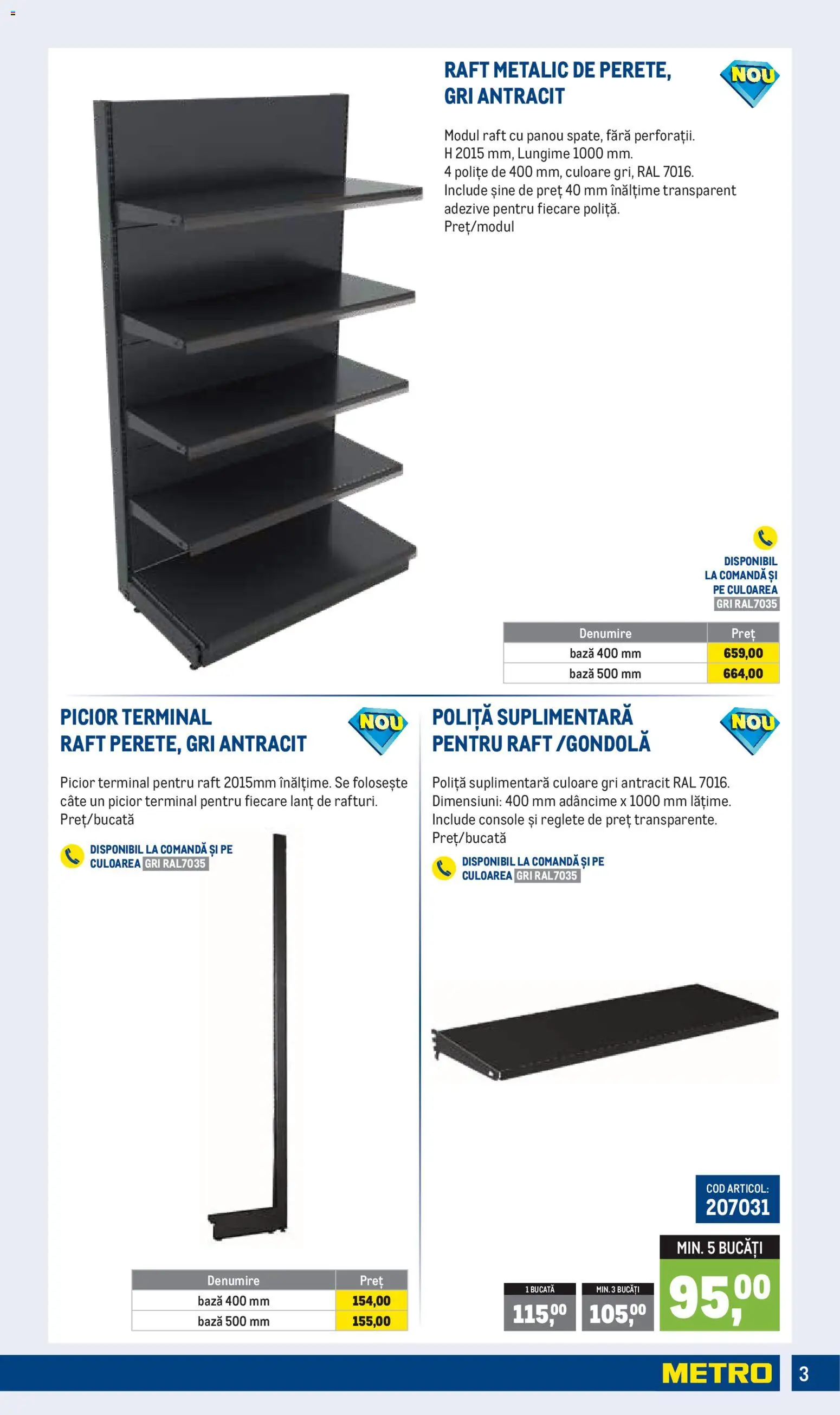 Noul catalog Metro – valabil de la 01.04.2026 | Pagină: 3 | Produse: Raft