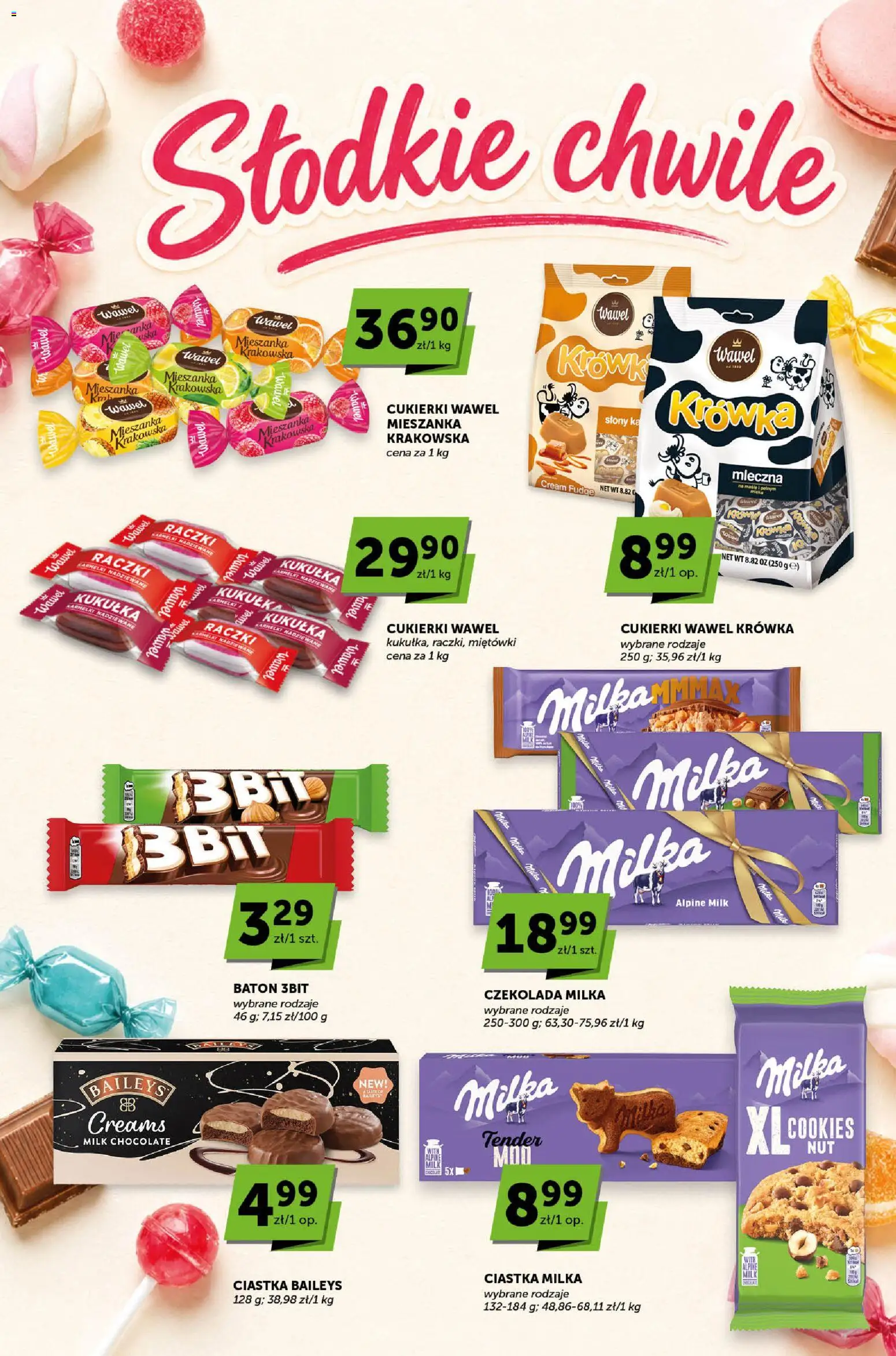 ABC gazetka - Sprawdź, co więcej od 13.08.2026 | Strona: 5 | Produkty: Baileys, Czekolada milka, Baton, Cukierki
