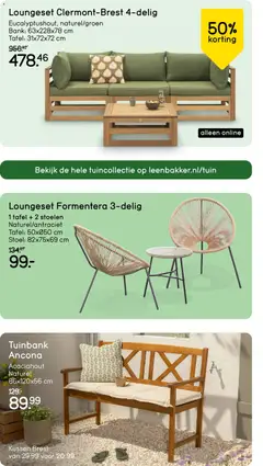Leen Bakker folder - Voorbeeld van een folder van Leen Bakker, geldig van 28.04.2026 | Pagina: 4 | Producten: Kussen, Bank, Tafel, Stoel