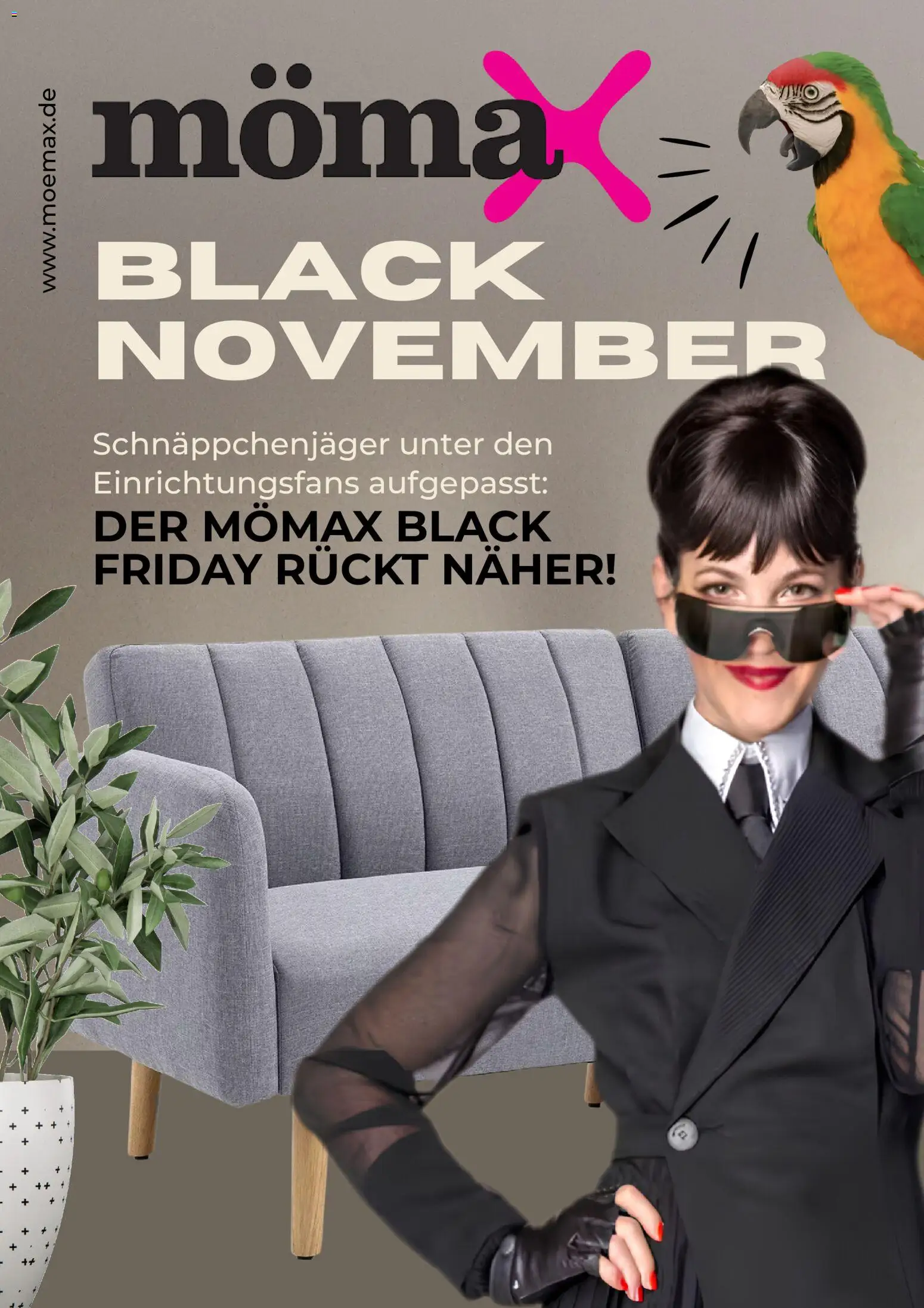 Mömax Black Friday Ankündigung – gültig ab 16.10.2026 | Seite: 1