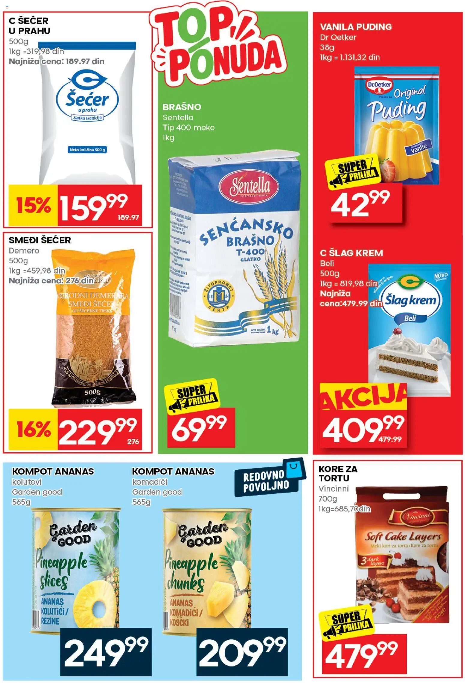 Idea katalog - važi od 17.08.2026 | Strana: 40 | Proizvode: Ananas, Šlag, Šećer, Šlag krem
