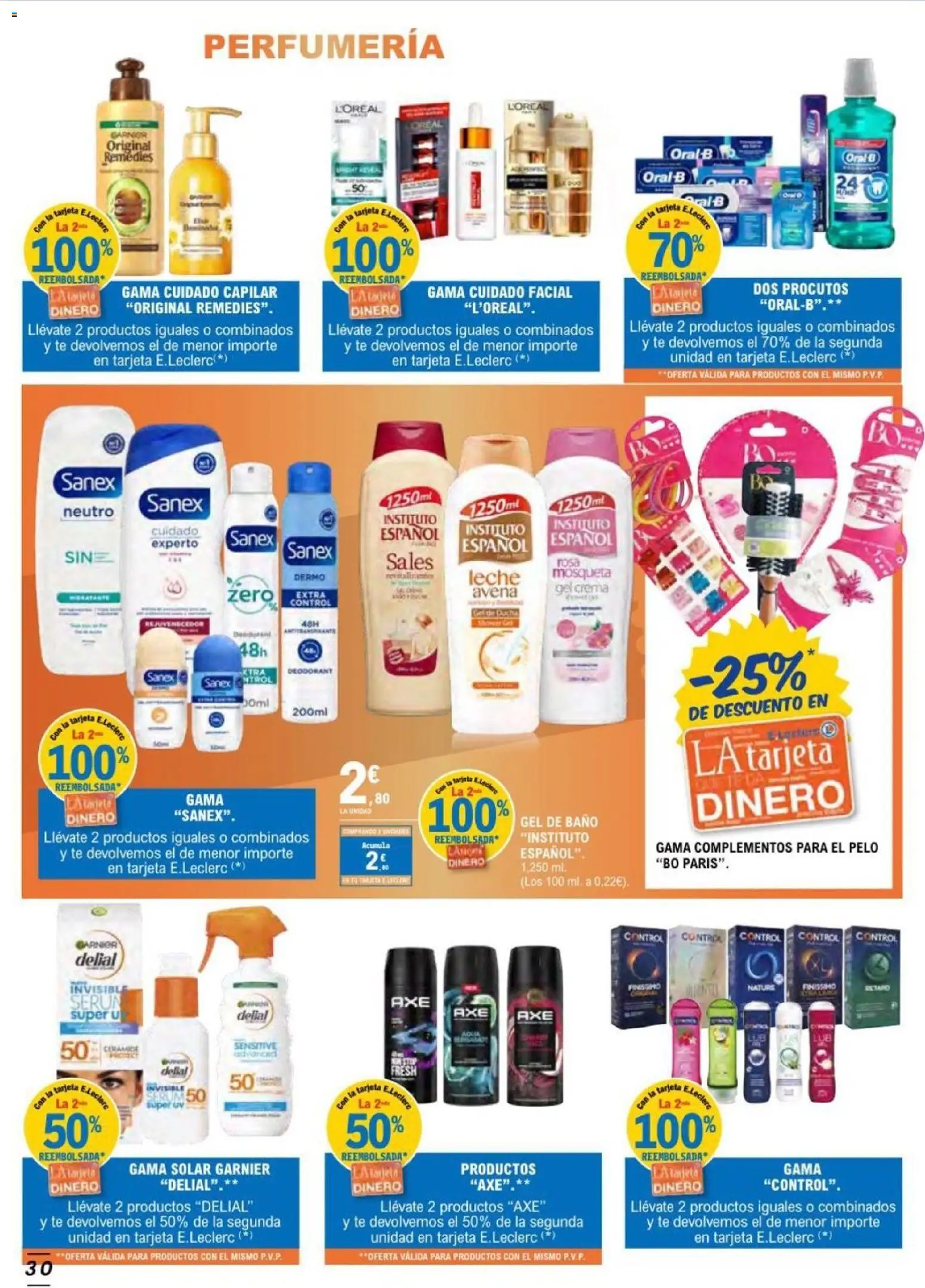 E.Leclerc folleto Salamanca │ válido desde el 17.06.2026 | Página: 30 | Productos: Gel de ducha, Té, Baño, Ducha