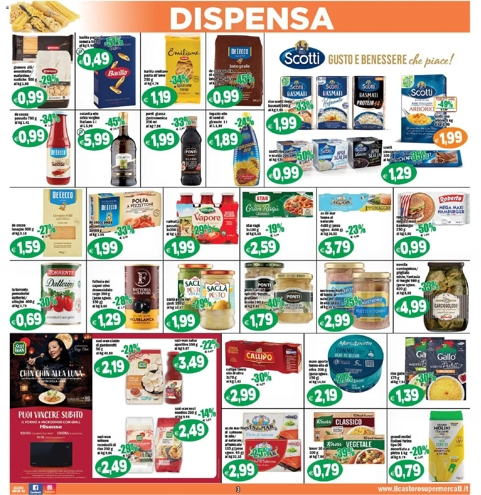 Volantino Il Castoro del 23/09/2026 | Pagina: 3 | Prodotti: Funghi, Olio extra vergine, Aperitivo, Olio di Oliva