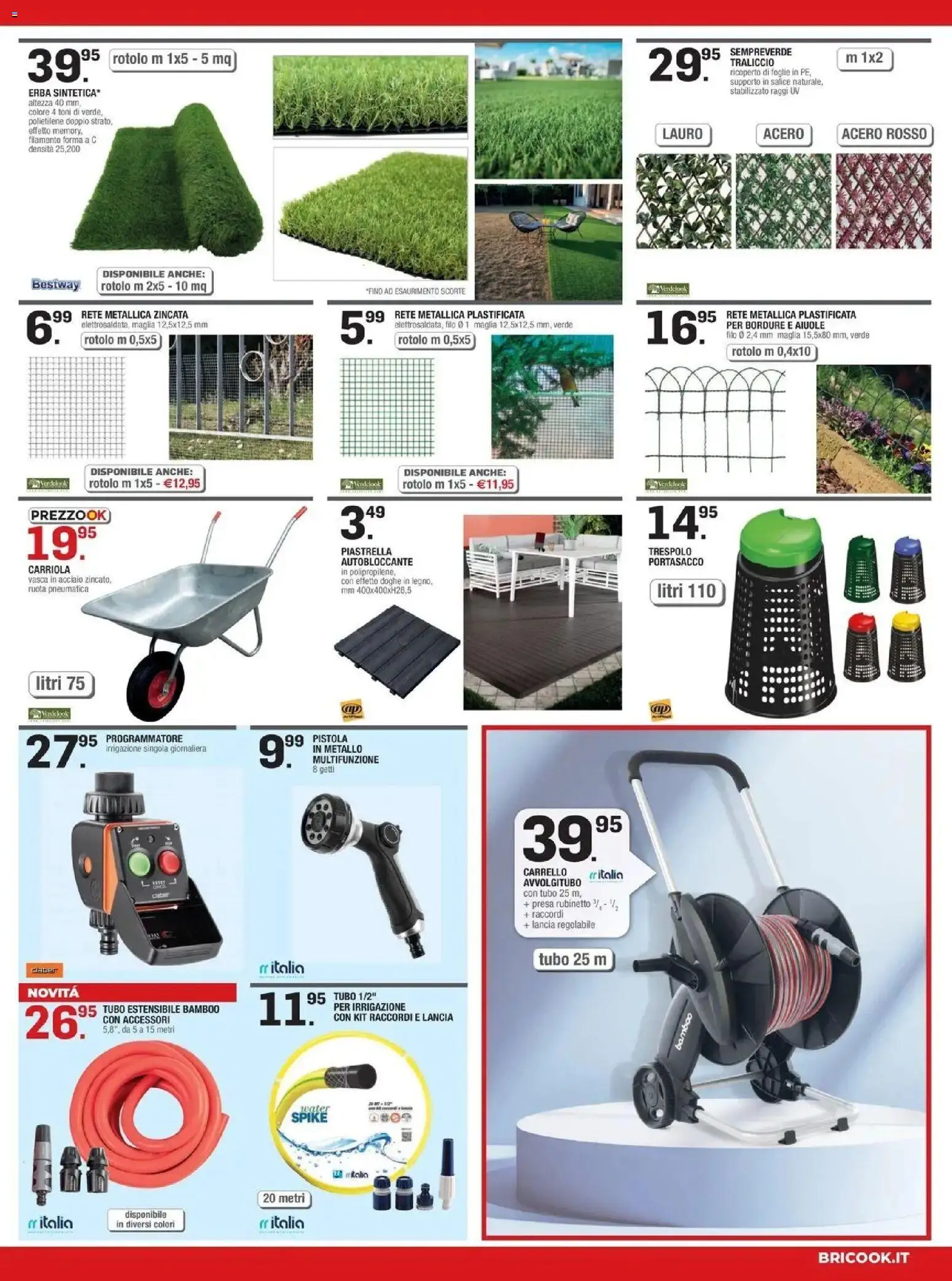 Volantino Brico OK del 09/07/2026 | Pagina: 3 | Prodotti: Tubo, Carrello, Carriola, Presa