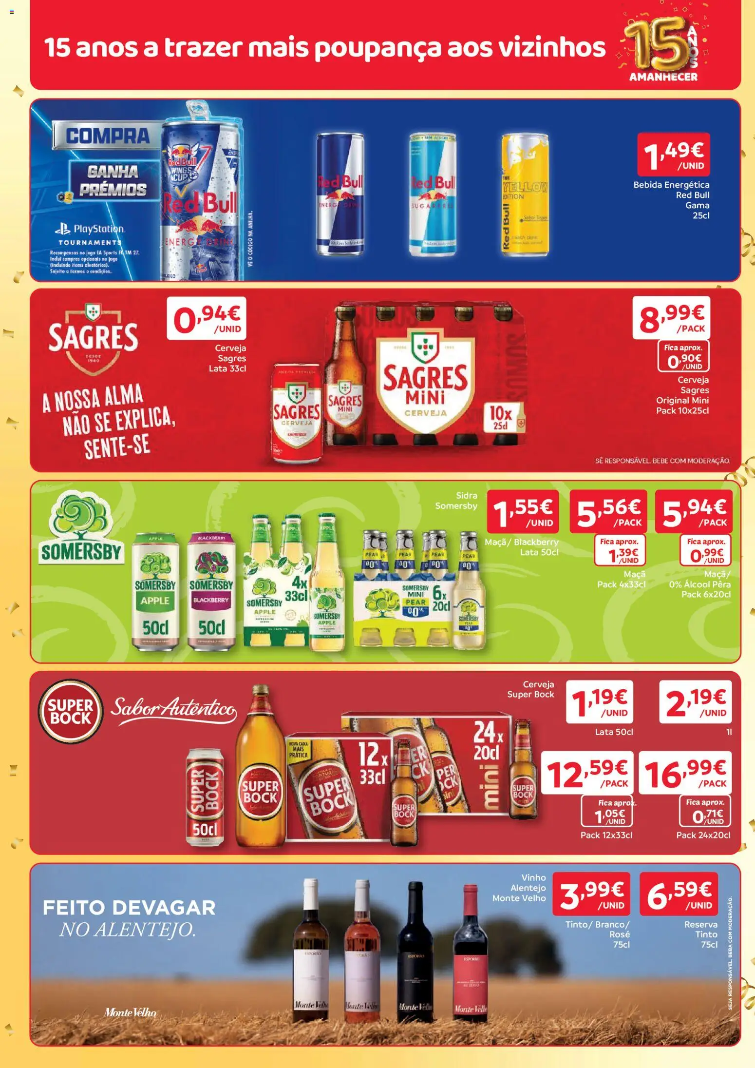 Amanhecer folheto Madeira │ válido de 22/10/2026 | Página: 4 | Produtos: Red Bull, Somersby, Álcool, Bebida