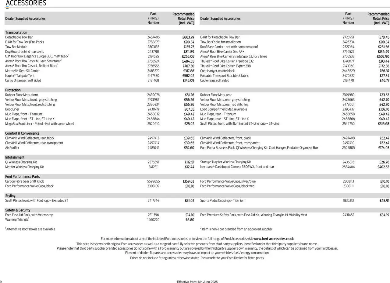 {H1} | Page: 9 | Products: Table