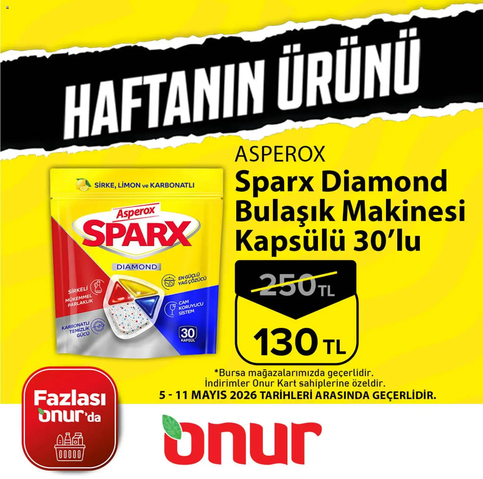 Kim Market - Haftanın Ürünü - 05.05.2026 tarihinden itibaren geçerlidir | Sayfa: 1 | Ürünler: Yağ, Yağ çözücü, Limon, Bulaşık makinesi