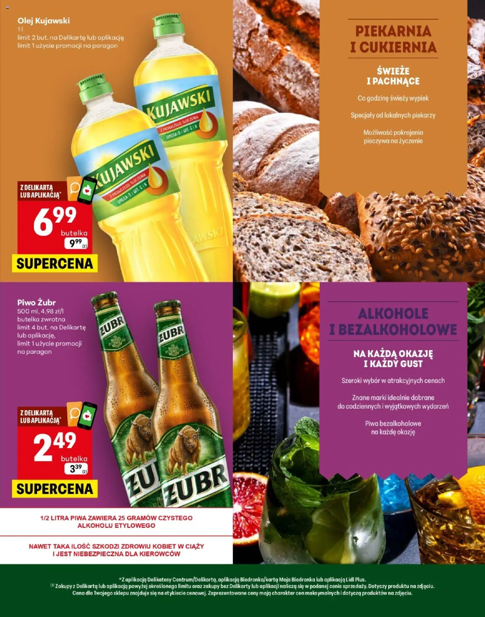 Delikatesy Centrum gazetka - Warszawa Zamieniecka Otwarcie od 12.03.2026 | Strona: 3 | Produkty: Delikatesy, Olej kujawski, Olej, Piwo