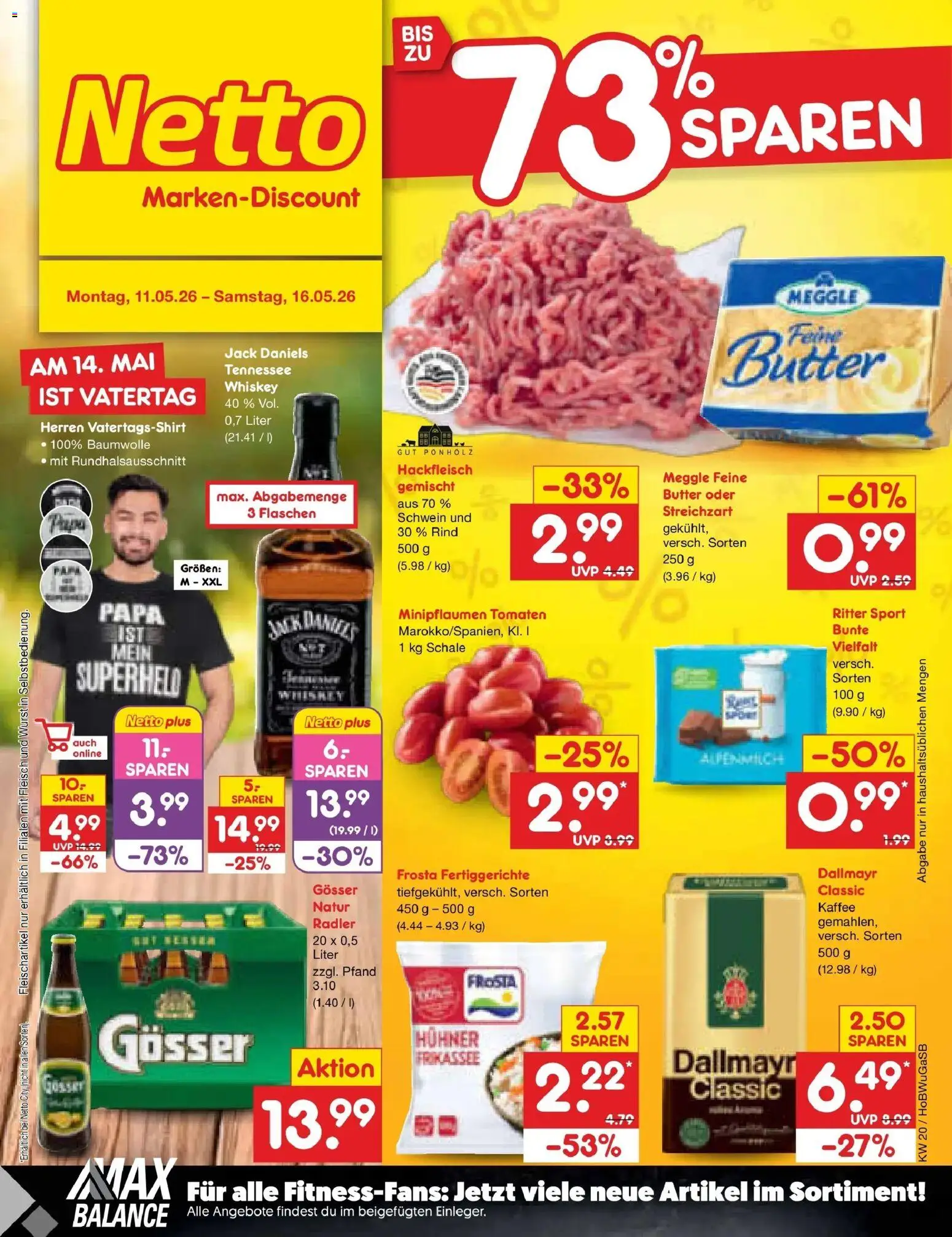 Netto Marken-Discount Prospekt Bremen-Lesum	 – gültig ab 10.05.2026 | Seite: 1 | Produkte: Kaffee, Frosta, Dallmayr, Wurst