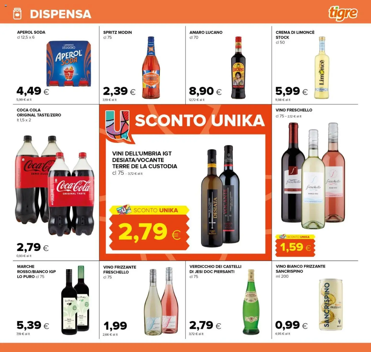 Volantino Tigre del 04.06.2026 | Pagina: 19 | Prodotti: Vino, Aperol, Vino bianco, Amaro