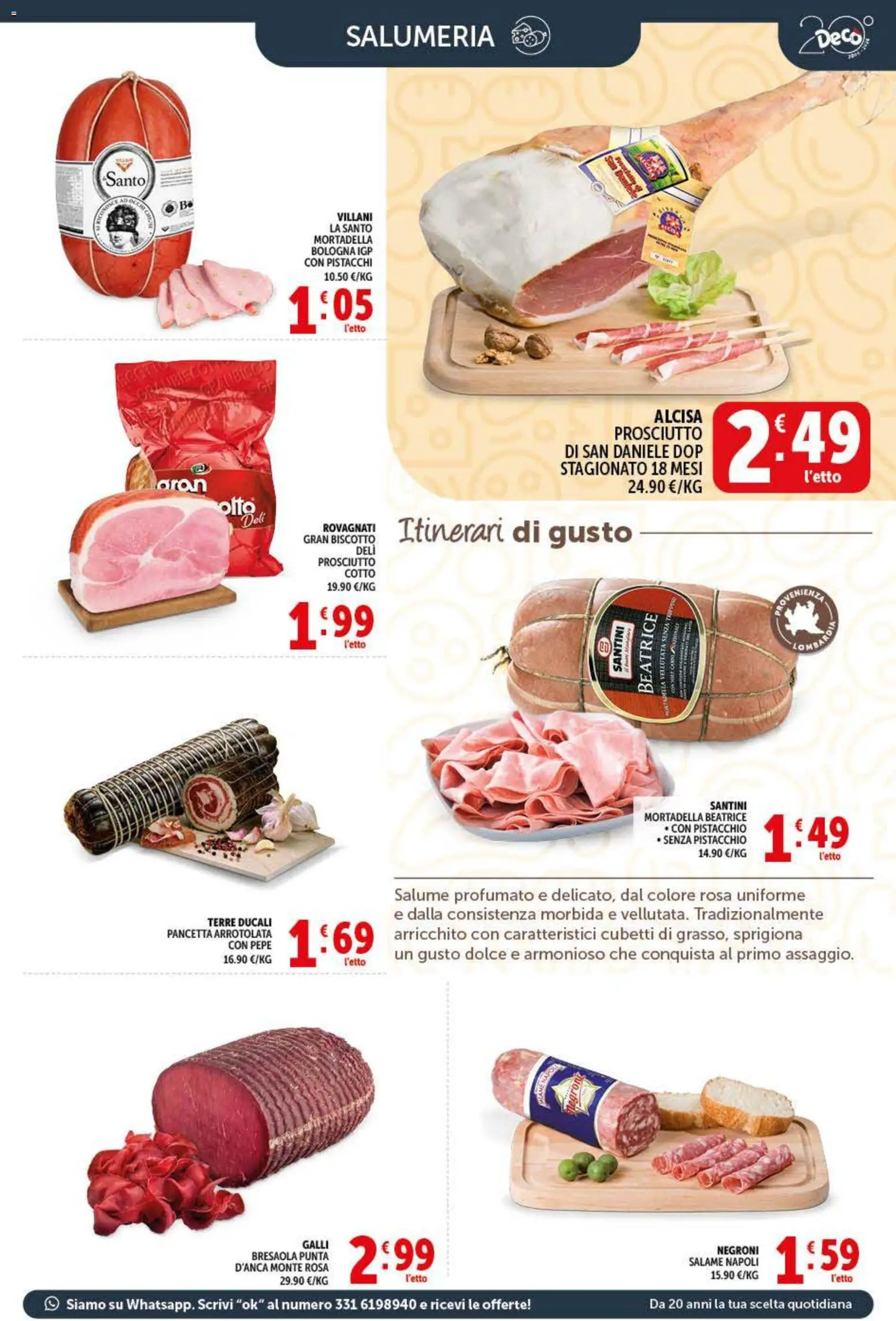 Volantino Decò del 20.05.2026 | Pagina: 3 | Prodotti: Salame, Pancetta, Pepe, Mortadella