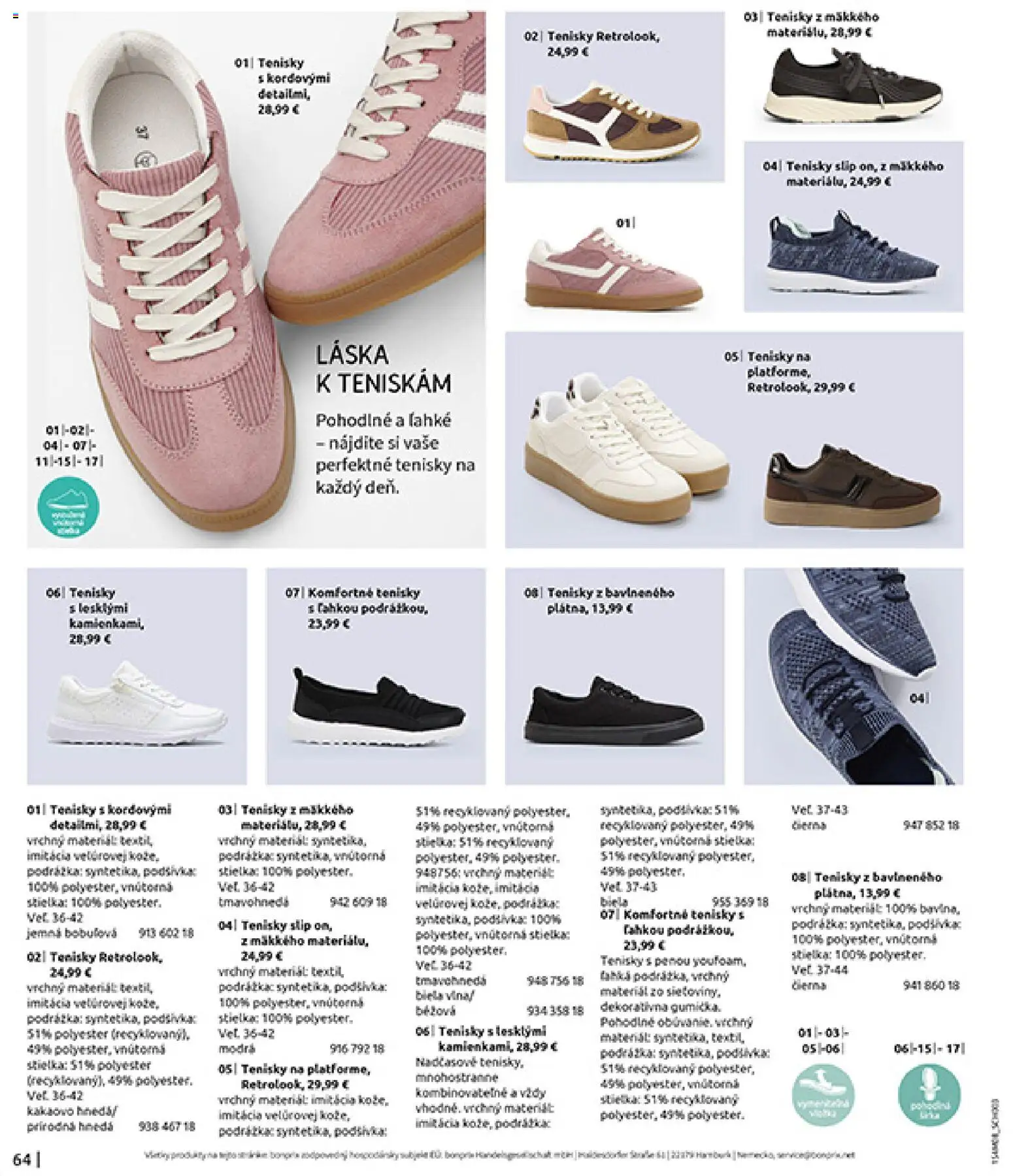 Nové Bonprix akcie – leták je platný od 10.08.2026 | Strana: 66 | Produkty: Tenisky, Taška