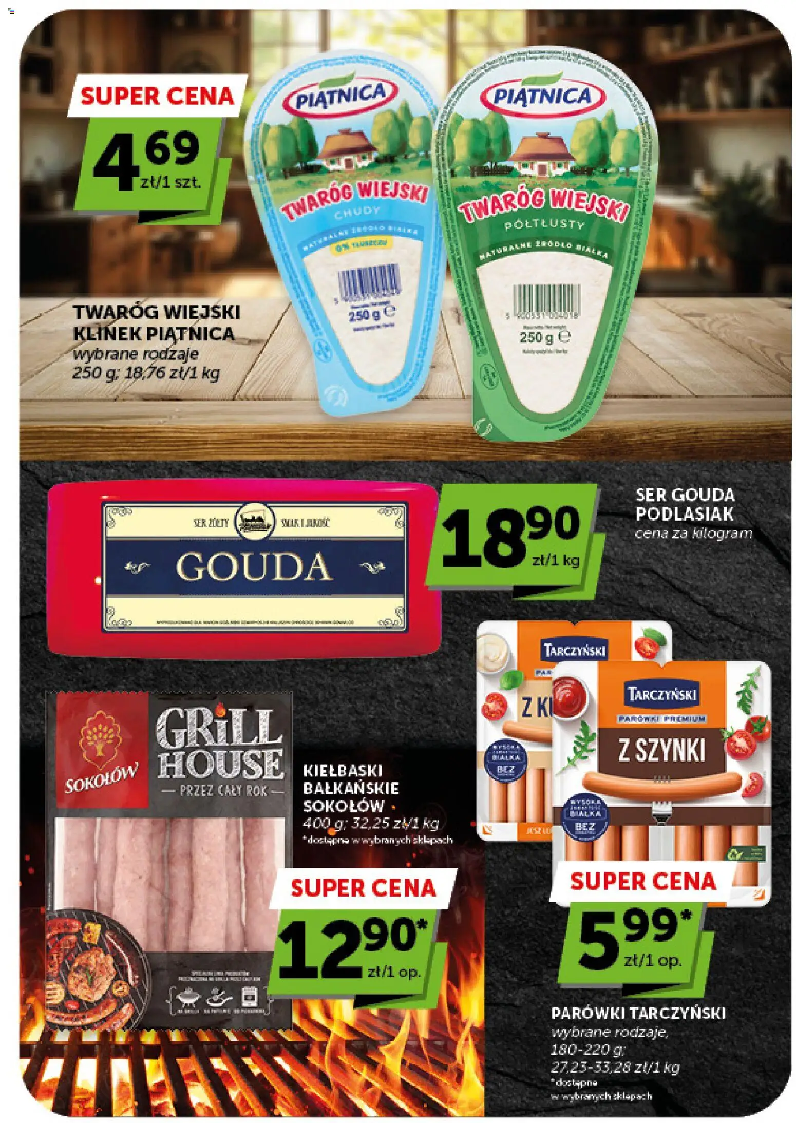 Euro Sklep gazetka - Market od 09.07.2026 | Strona: 21 | Produkty: Grill, Parówki, Parówki tarczyński, Twaróg