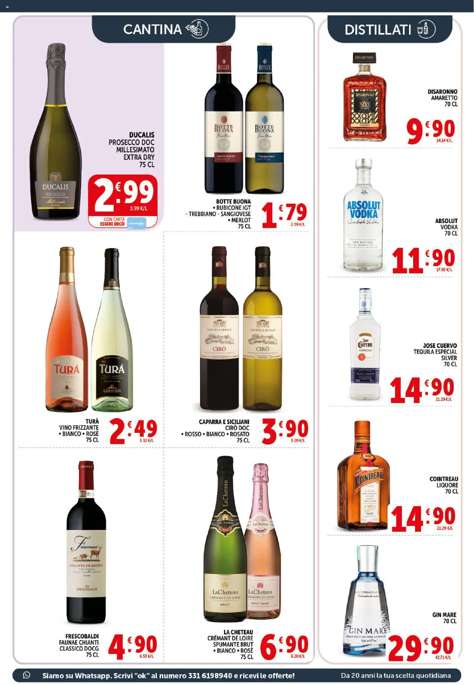 Volantino Decò del 10/07/2026 | Pagina: 17 | Prodotti: Prosecco, Tequila, Spumante, Liquore