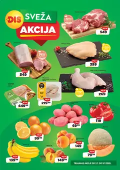 Super DIS katalog Nedeljna akcija - pregled Super DIS kataloga - važi od 03.07.2026 | Strana: 2 | Proizvode: Banana, Krompir, Kajsija, Pileći batak