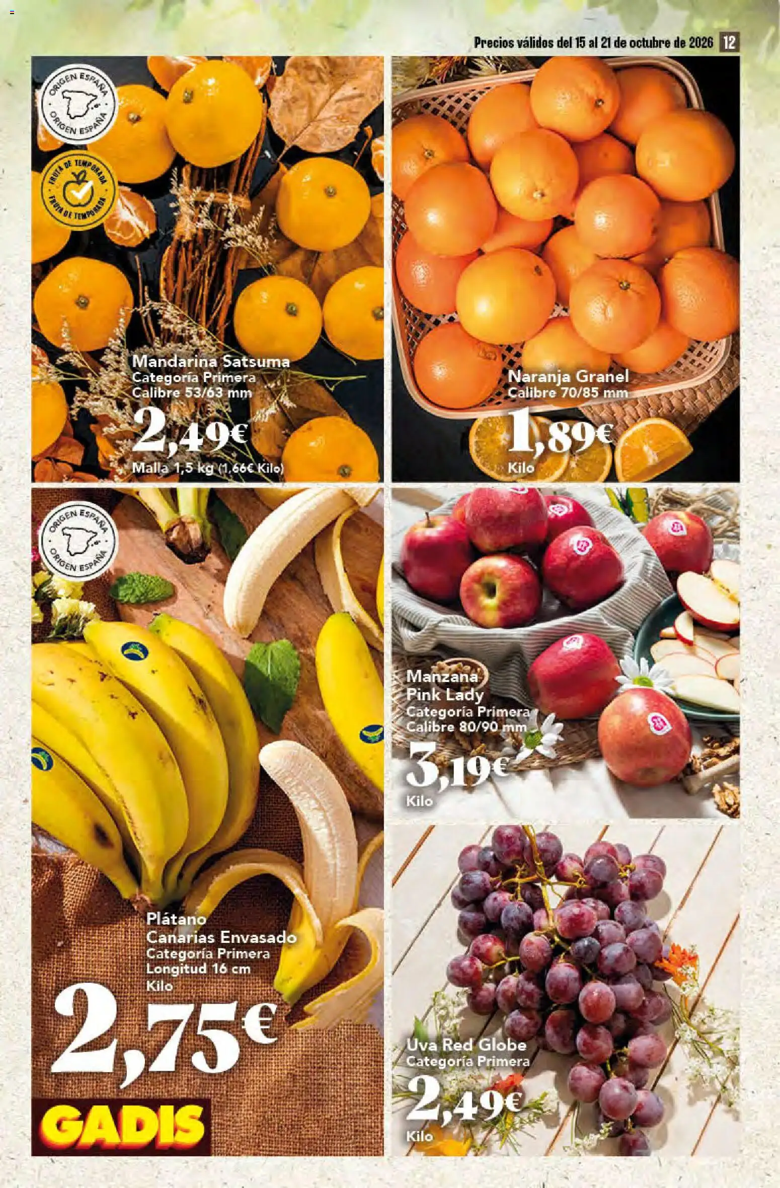 Gadis - folleto │ válido desde el 15/10/2026 | Página: 12 | Productos: Manzana