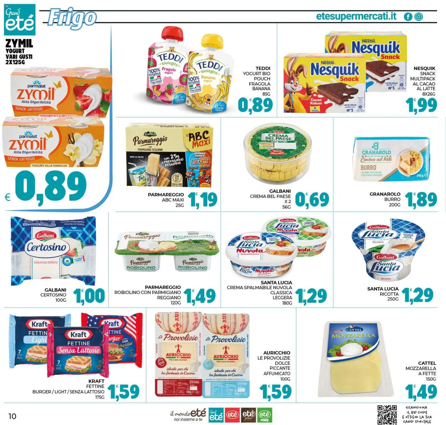 Volantino Eté del 07/08/2026 | Pagina: 10 | Prodotti: Cacao, Parmigiano reggiano, Crescenza, Parmigiano