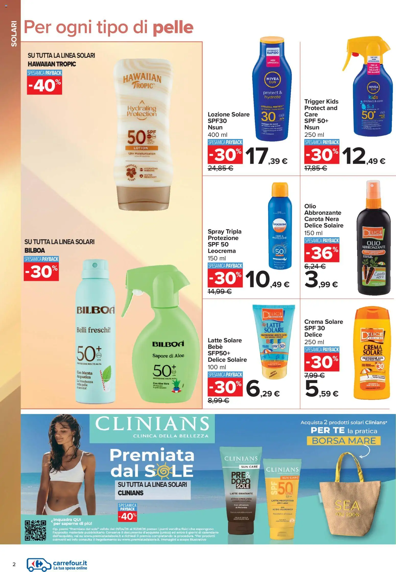 Volantino Carrefour del 10/07/2026 | Pagina: 2 | Prodotti: Crema, Latte idratante, Latte, Menta