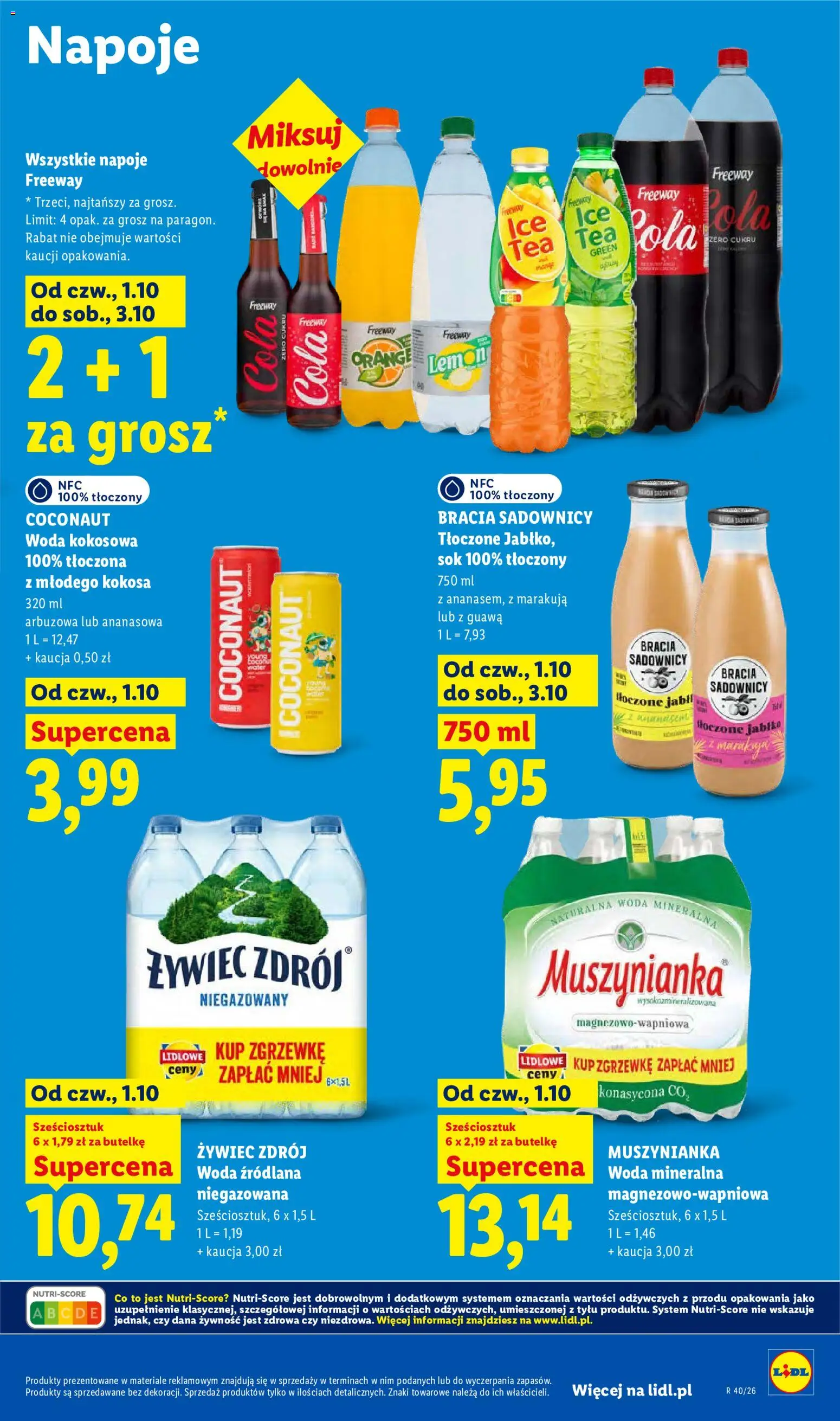 Lidl Polsko leták od 01.10.2026 | Strana: 83 | Produkty: Nápoje, Marakuja, Cola