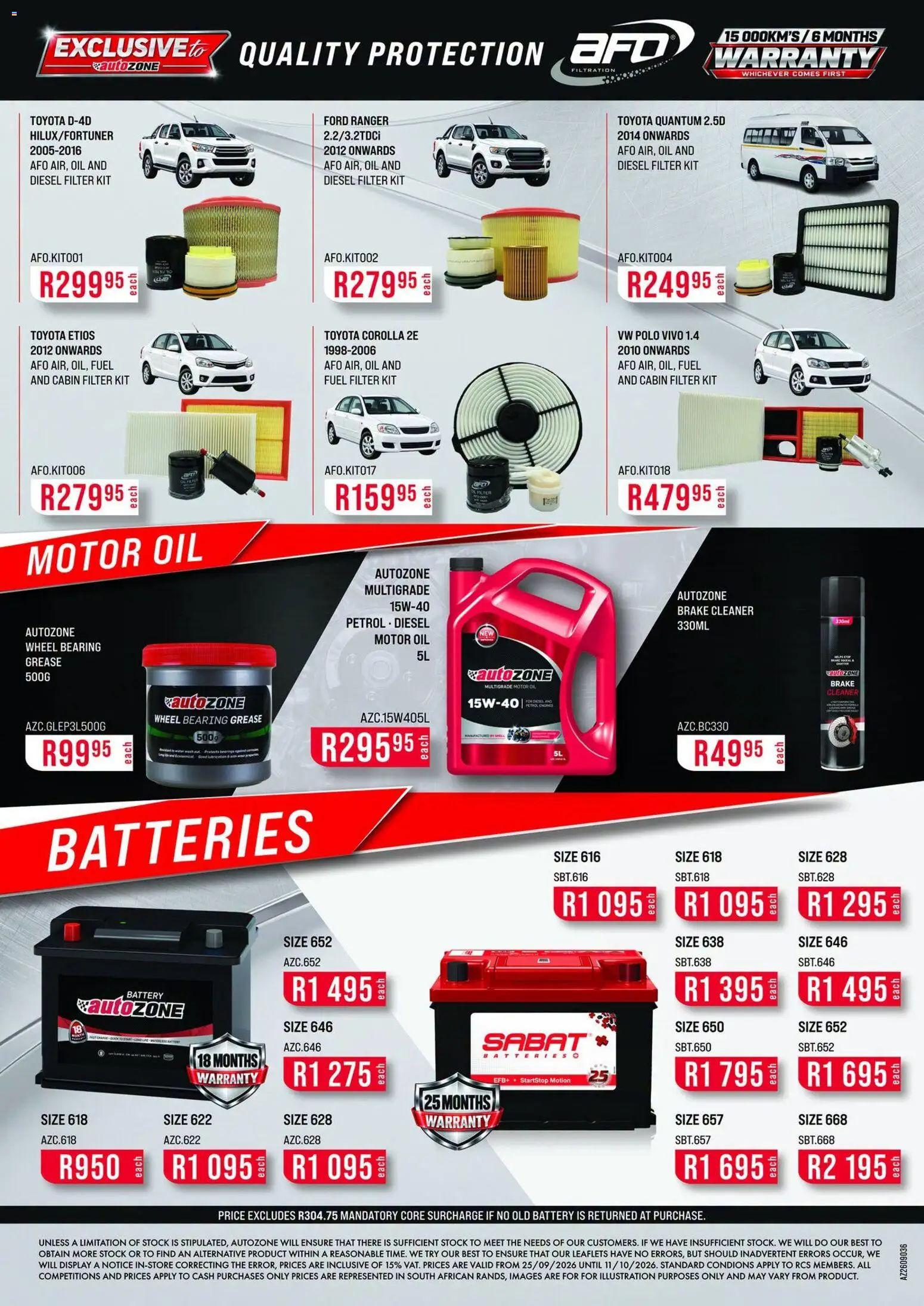 New AutoZone catalogue – valid from 25/09/2026 | Page: 4