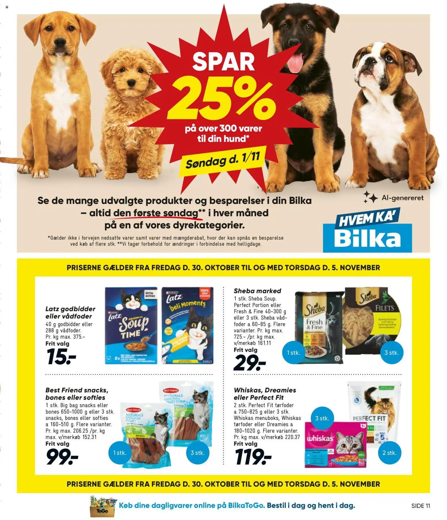Bilka tilbudsavis – gyldig fra 30/10/2026 | Side: 11 | Produkter: Dagligvarer, Snacks