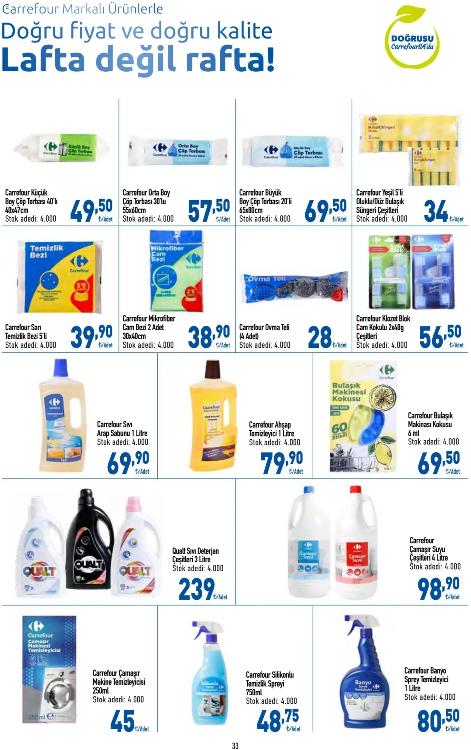 CarrefourSA - Katalog Gurme - 20 Ağustos 2026 tarihinden itibaren geçerlidir | Sayfa: 33 | Ürünler: Arap sabunu, Deterjan, Çamaşır makinesi, Bulaşık makinesi