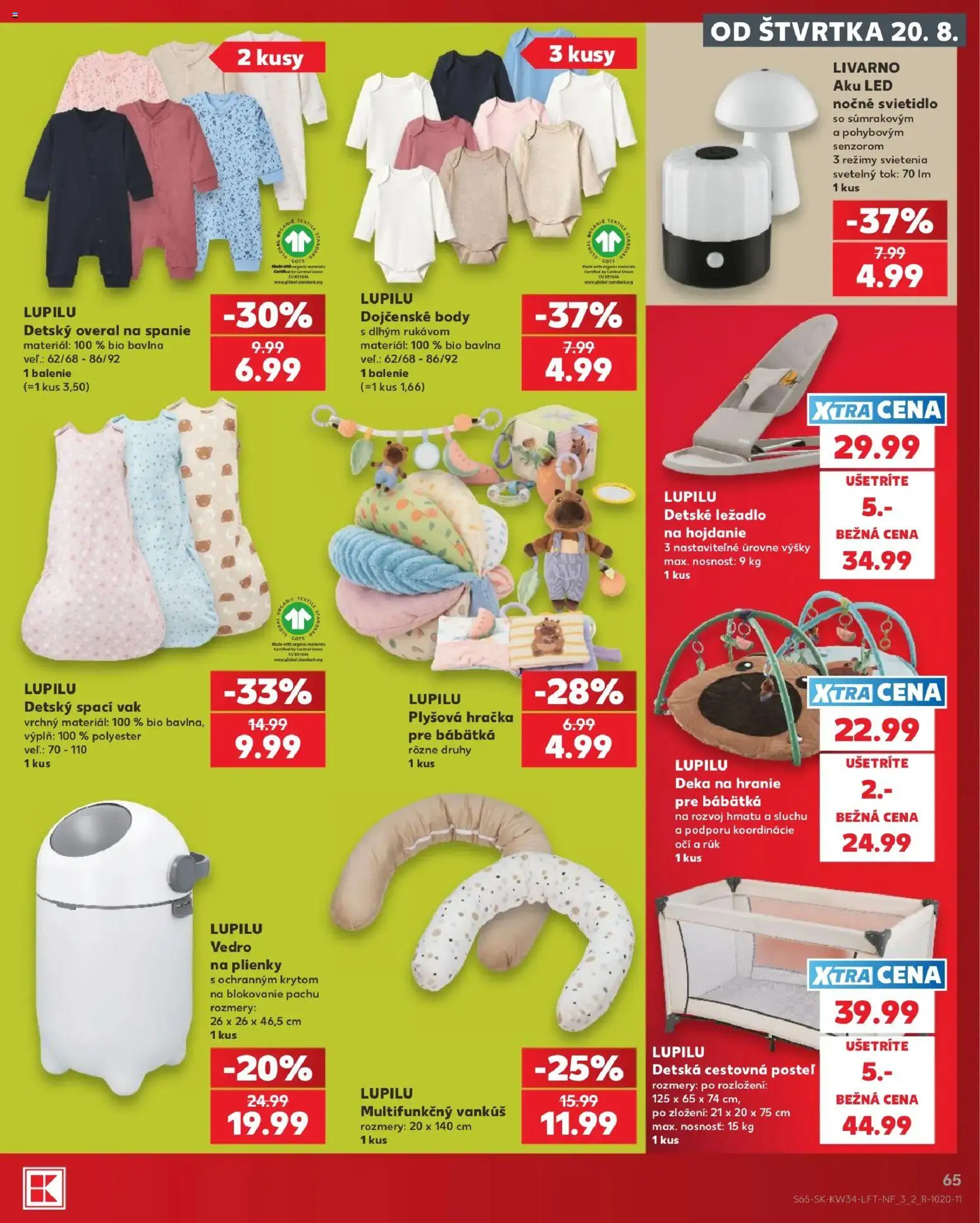 Kaufland SK akciós ujság - amely érvényes a következő dátumtól: 2026.08.20. | Oldal: 65