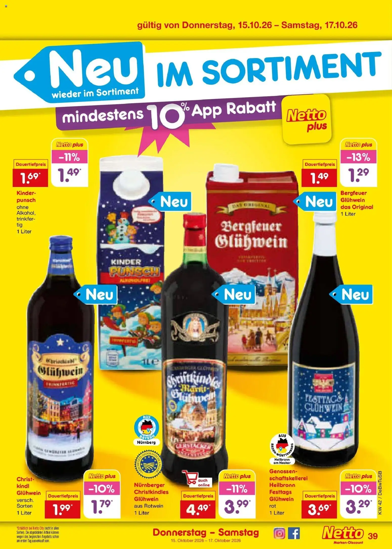 Netto Marken-Discount Prospekt Waiblingen-Bittenfeld (ab 12.10.2026) » Angebote | Seite: 53 | Produkte: Rotwein