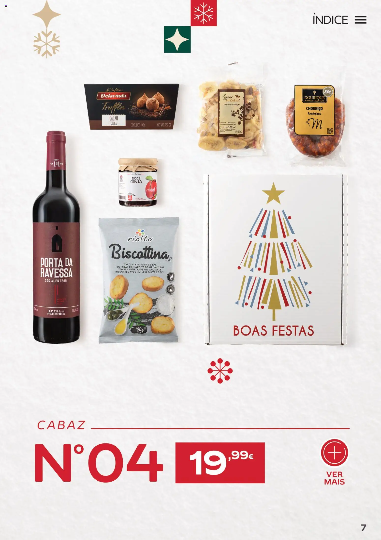 Continente Cabazes de Natal │ válido de 06/10/2026 | Página: 7 | Produtos: Porta, Azeite, Sal, Chouriço