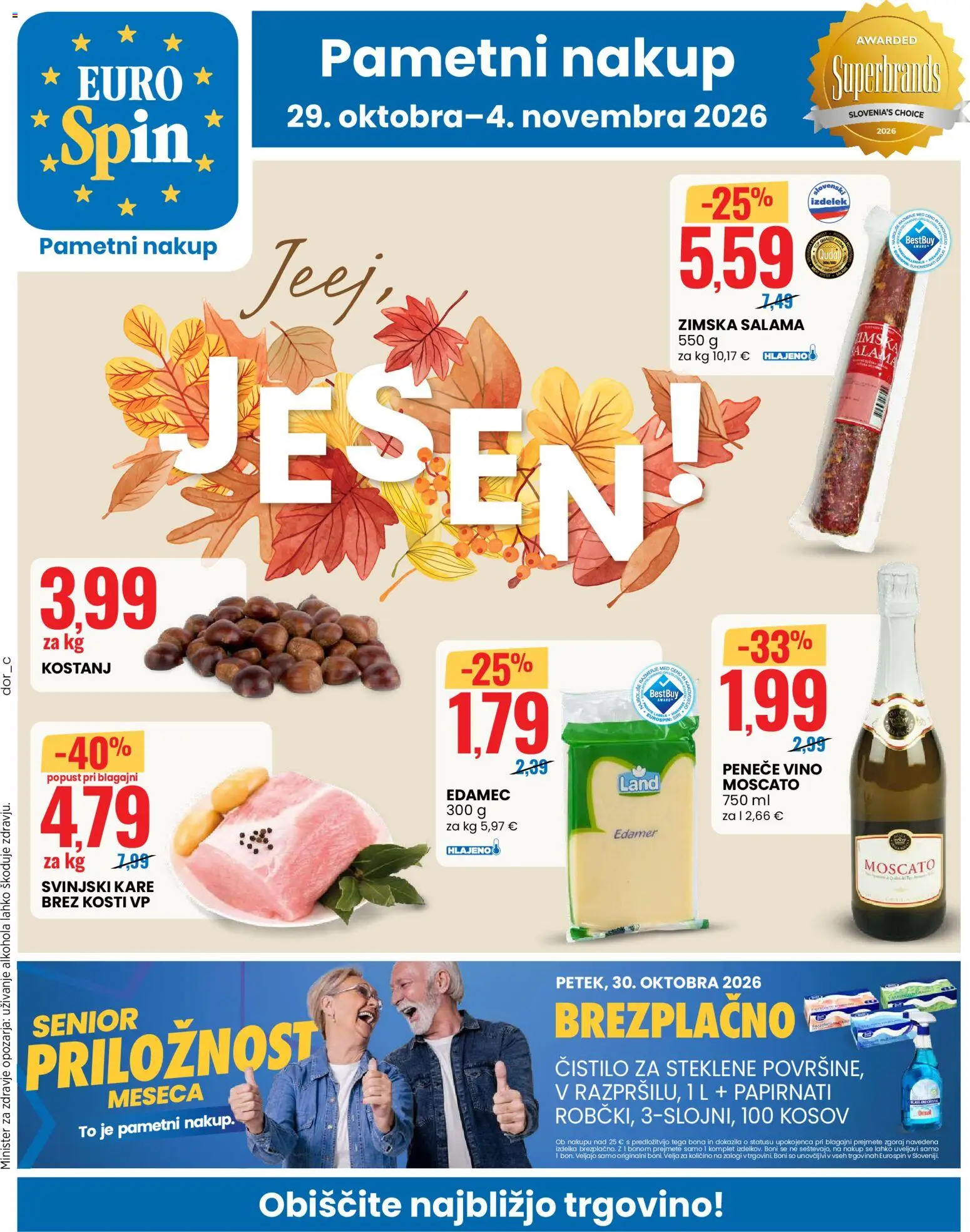 Novi Eurospin katalog ponudbe – veljaven od 29.10.2026 | Stran: 1