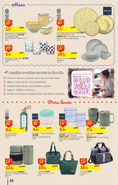 Pré-visualização Auchan - Folheto Escolar  Têxtil Criança válido de 04/09/2026 | Página: 26 | Produtos: Telemóvel, Sobremesa, Mesa, Banho