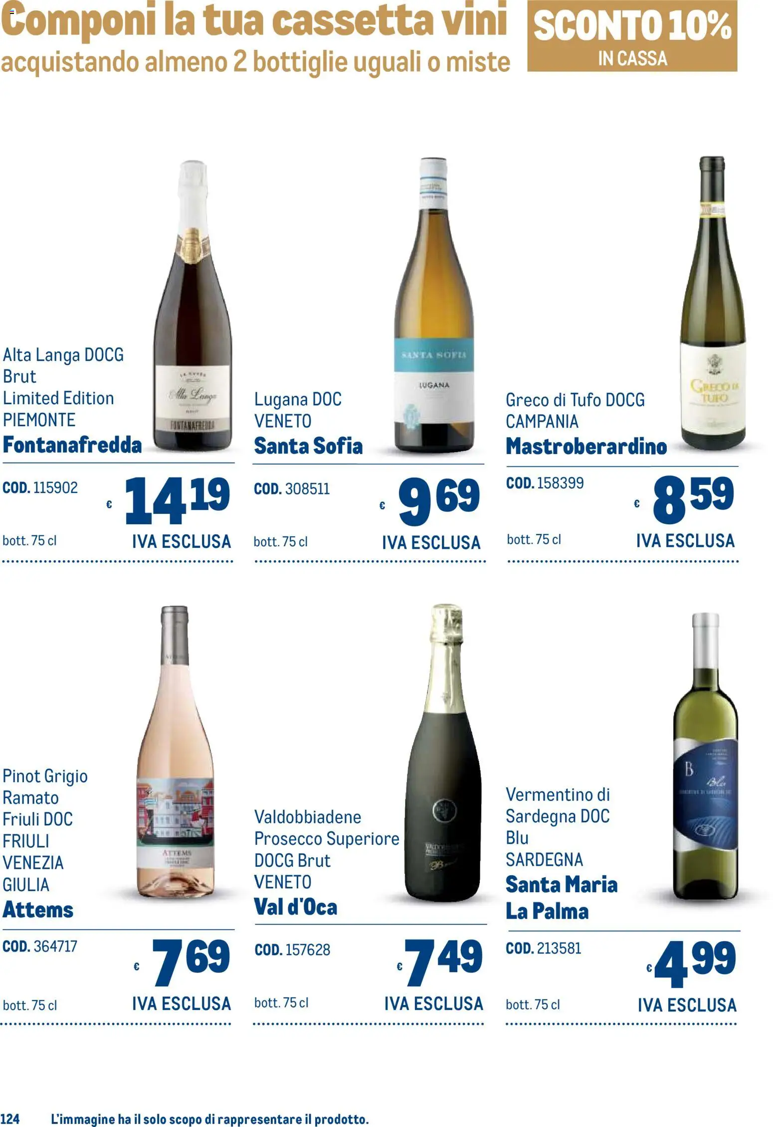 Volantino Metro del 19/10/2026 | Pagina: 124 | Prodotti: Prosecco