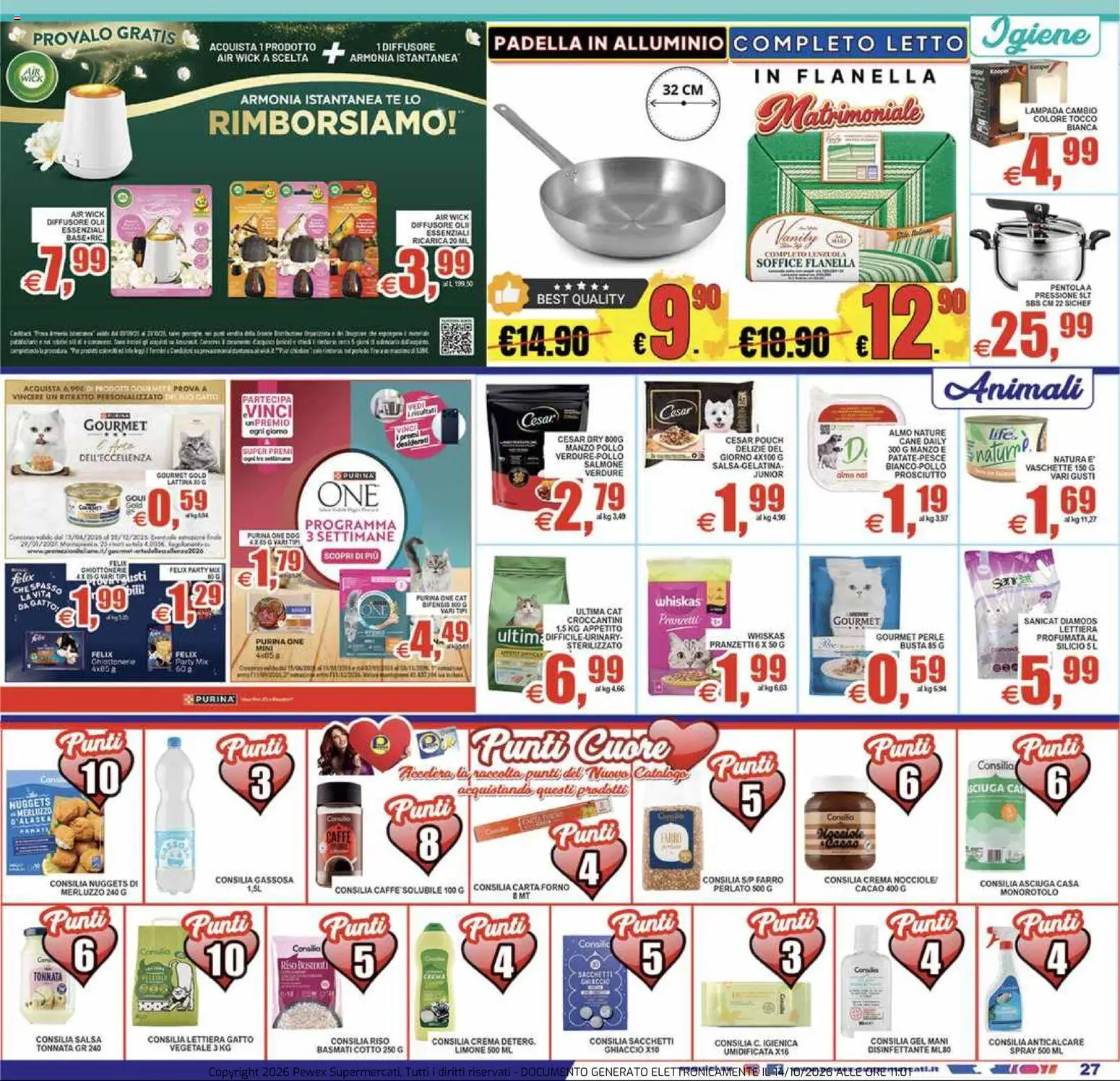Volantino Pewex del 14/10/2026 | Pagina: 27 | Prodotti: Pesce, Merluzzo, Forno, Farro