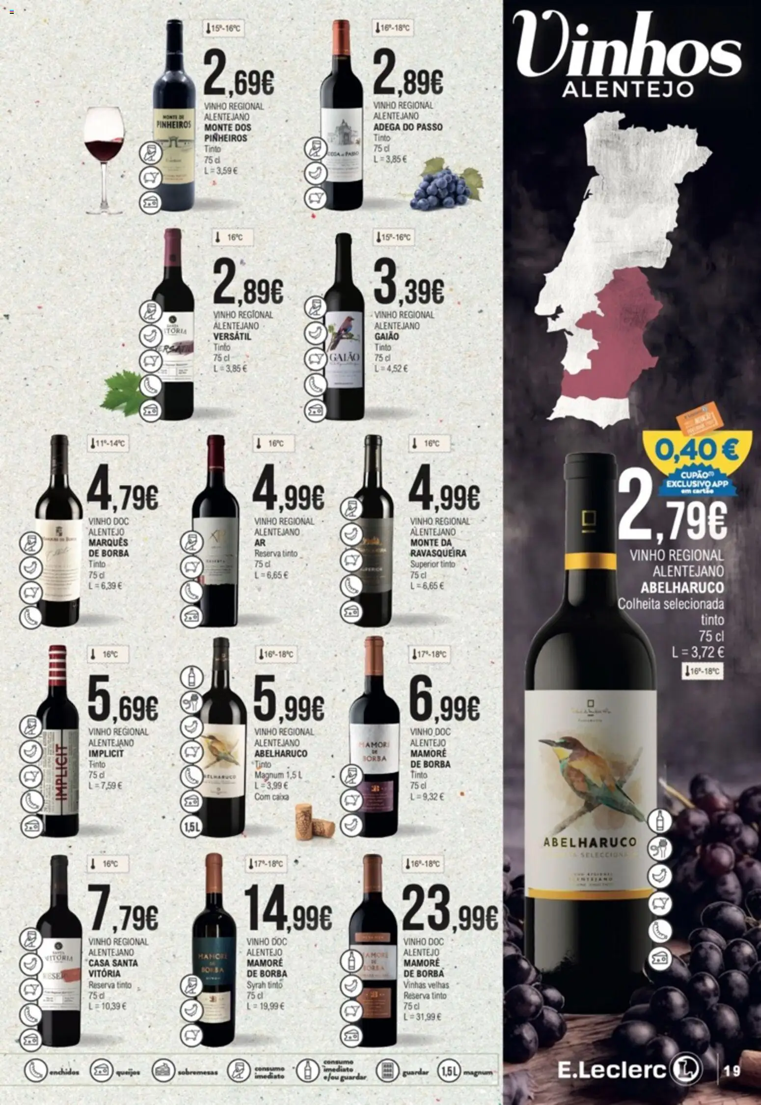 E.Leclerc folheto Feira dos Vinhos │ válido de 01/10/2026 | Página: 19 | Produtos: Sobremesas, Caixa, Vinho