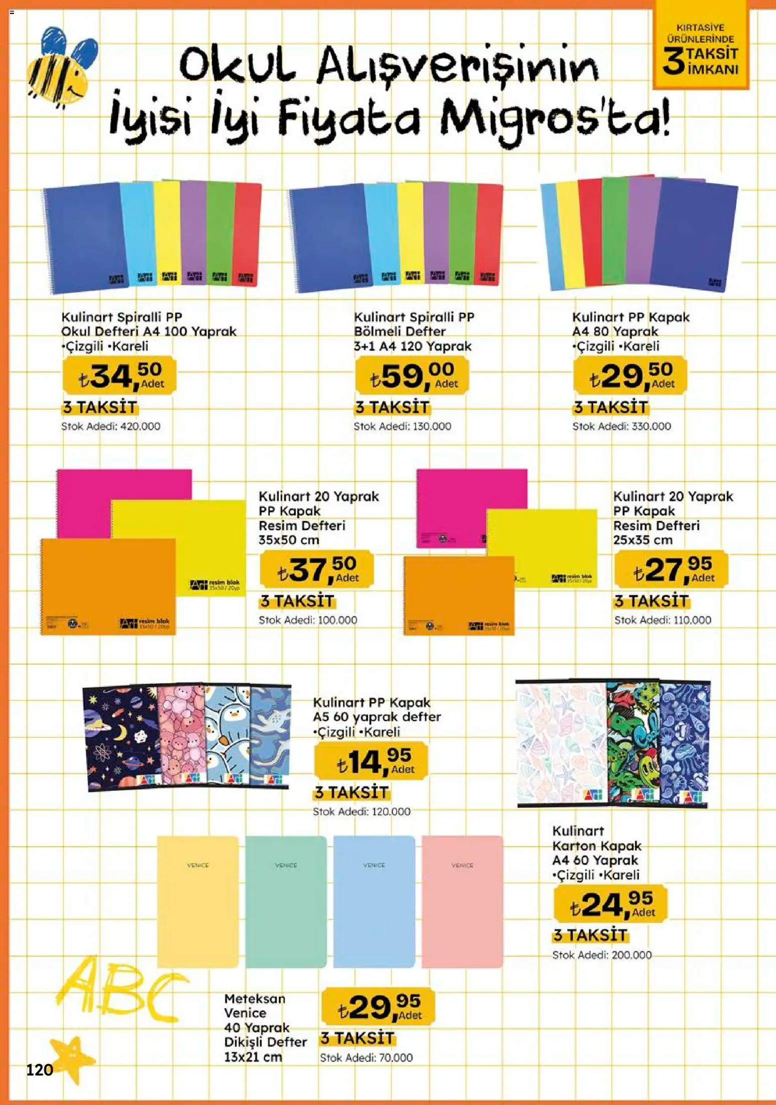 Migros Katalog - 5M Migroskop Dijital - 10 Eylül 2026 tarihinden itibaren geçerlidir | Sayfa: 120 | Ürünler: Okul defteri