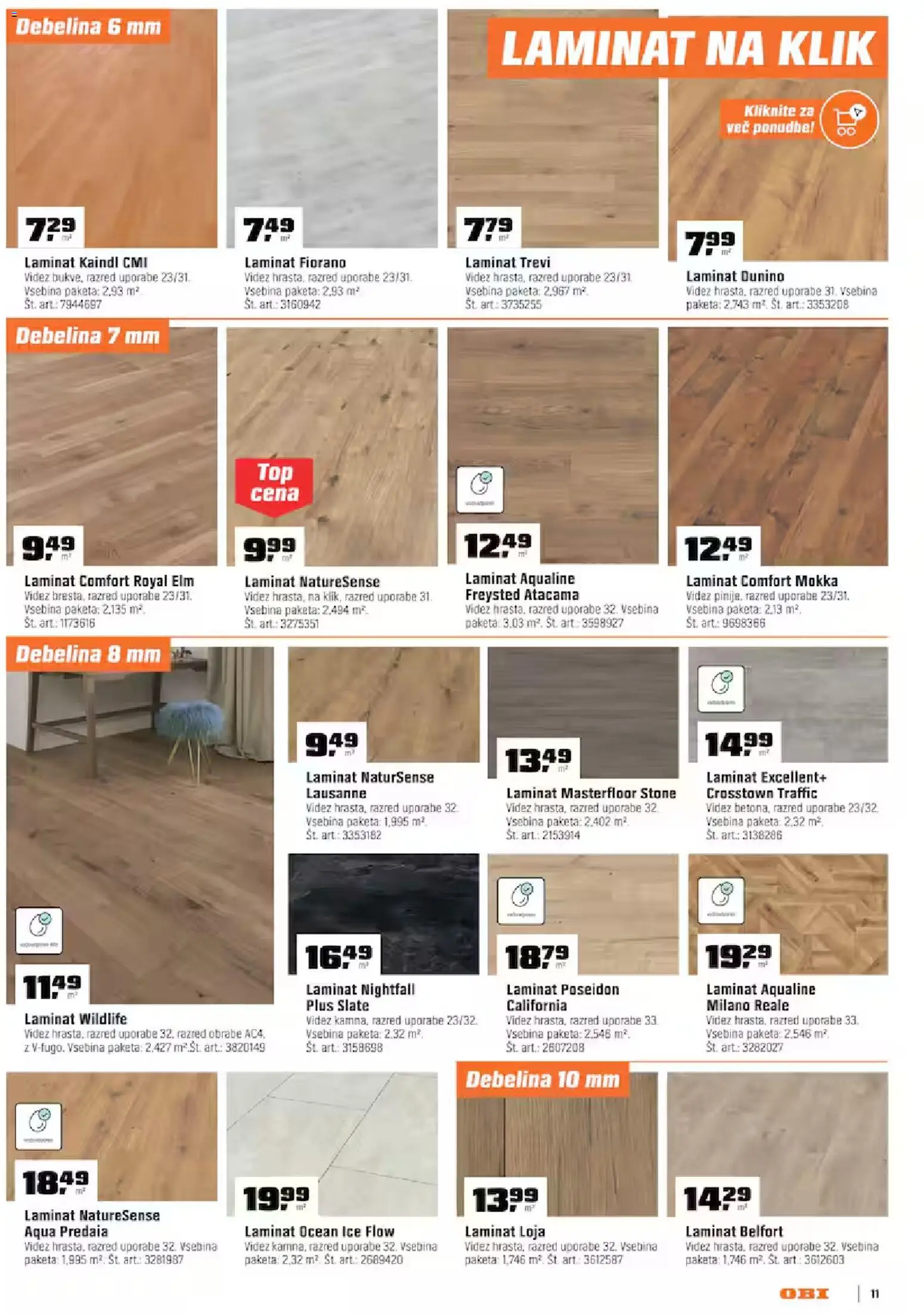 Novi OBI katalog ponudbe – veljaven od 02.09.2026 | Stran: 11