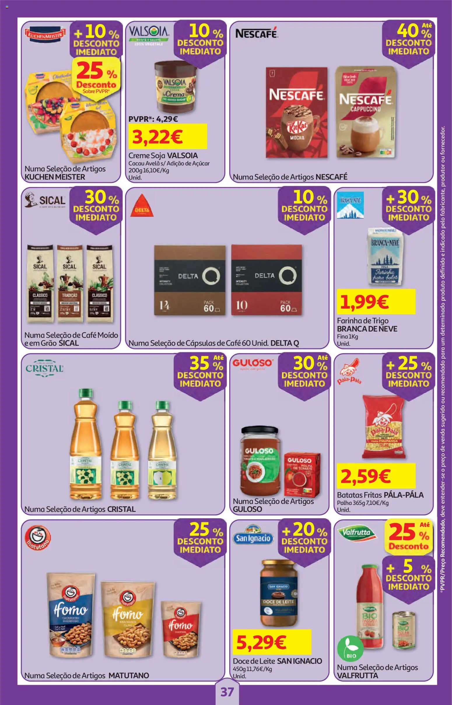 Auchan folheto │ válido de 21.05.2026 | Página: 37 | Produtos: Farinha de trigo, Doce de leite, Leite, Tomate