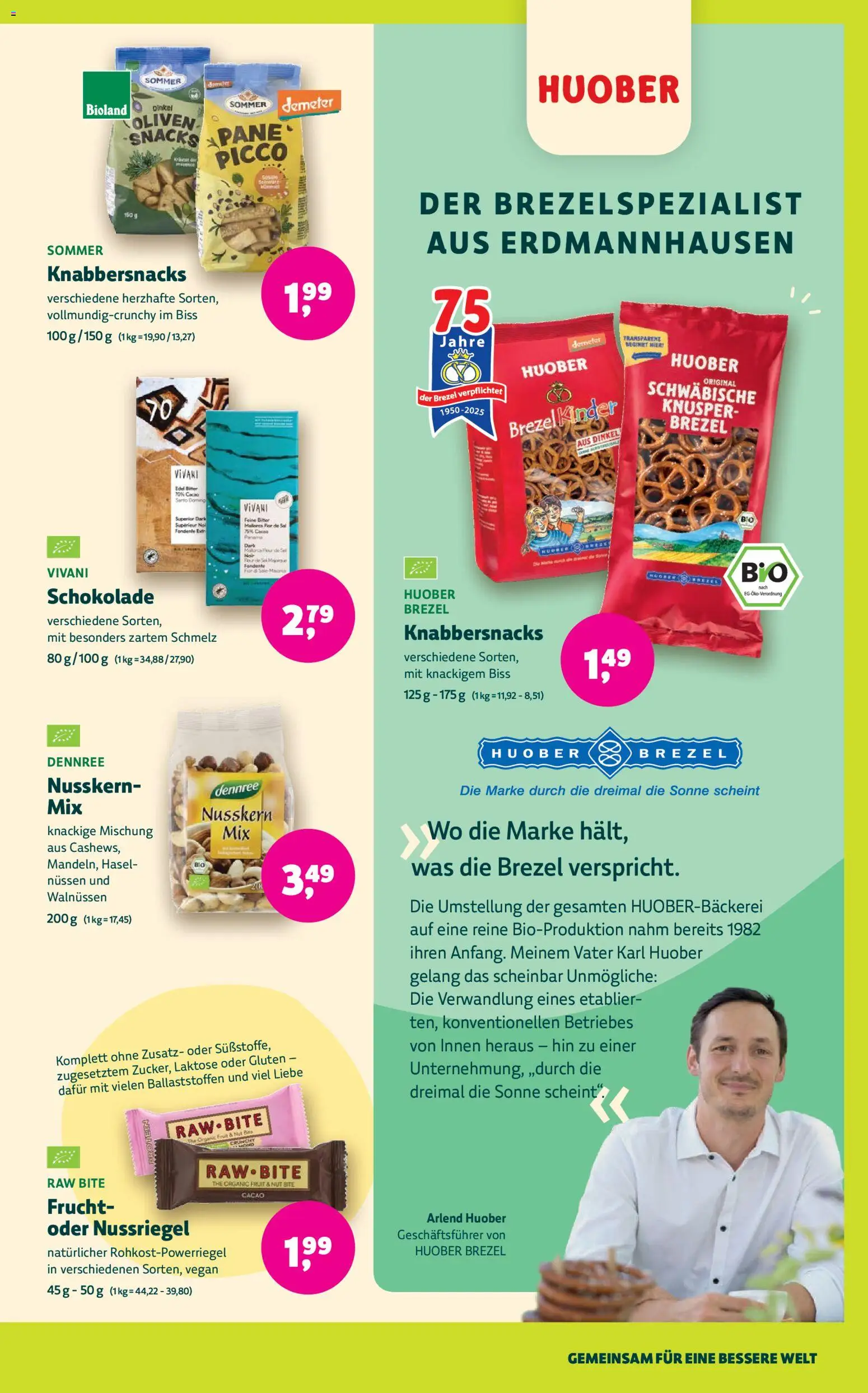 BioMarkt Prospekt – gültig ab 13.08.2026 | Seite: 9 | Produkte: Schokolade, Pane