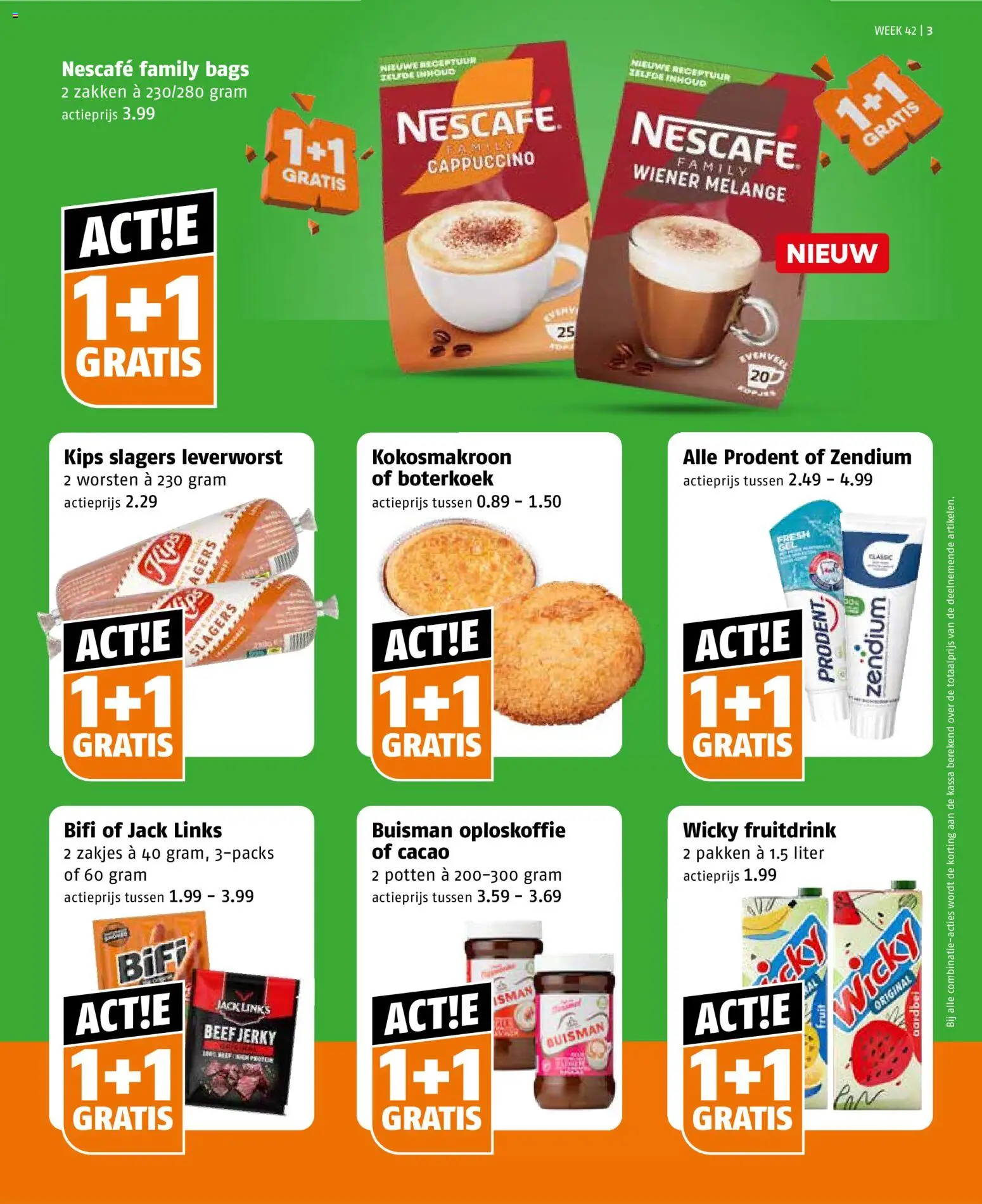 {H1} | Pagina: 3 | Producten: Jerky, Cacao, Oploskoffie, Cappuccino