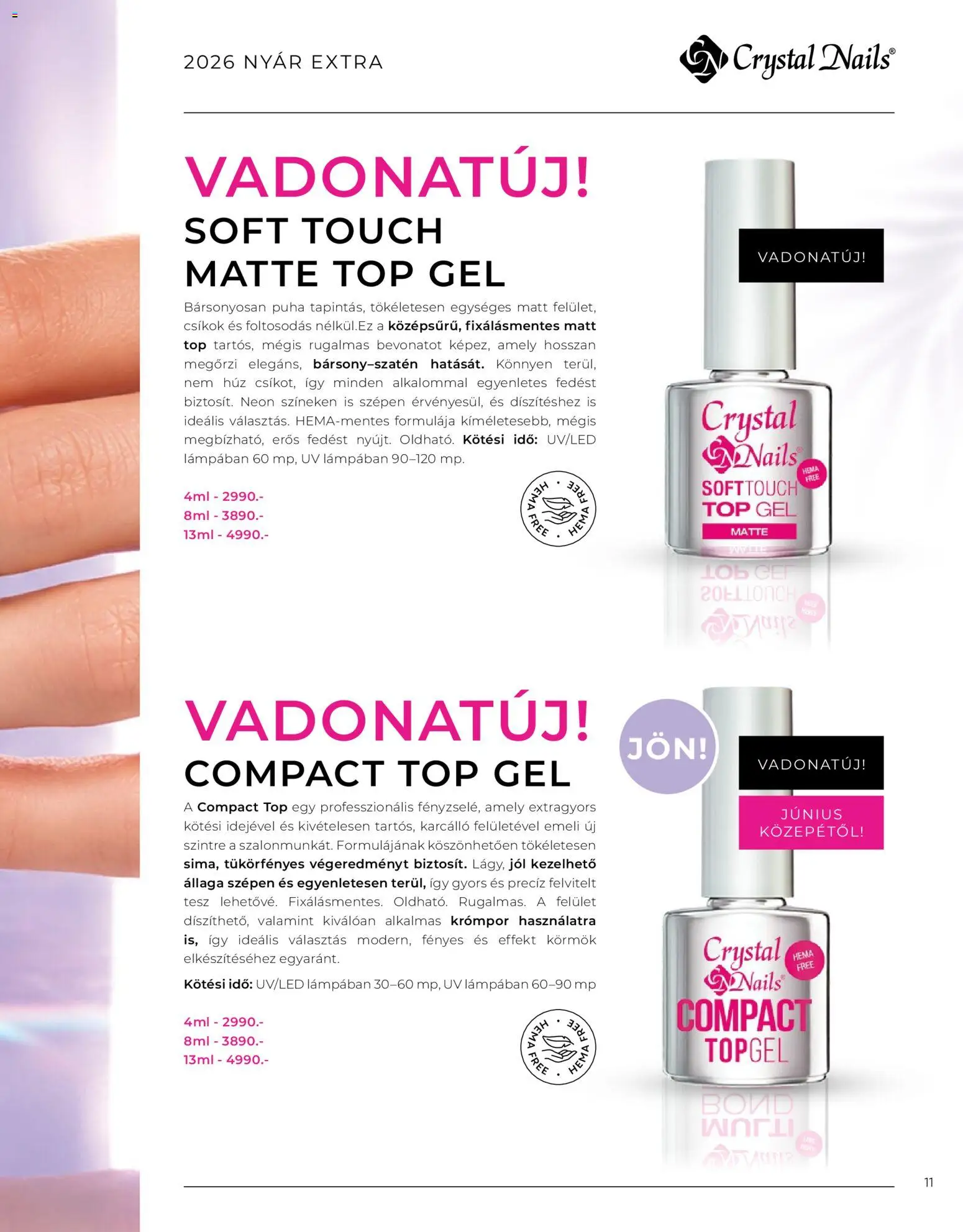 Crystal Nails akciós ujság - amely érvényes a következő dátumtól: 08.06.2026 | Oldal: 11